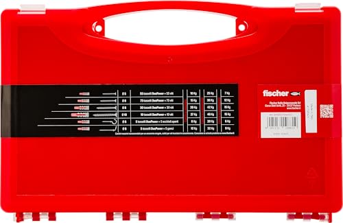 Detalle de Fischer PowerBox 180 Tasselli DuoPower con Viti e Ganci – 360 pezzi