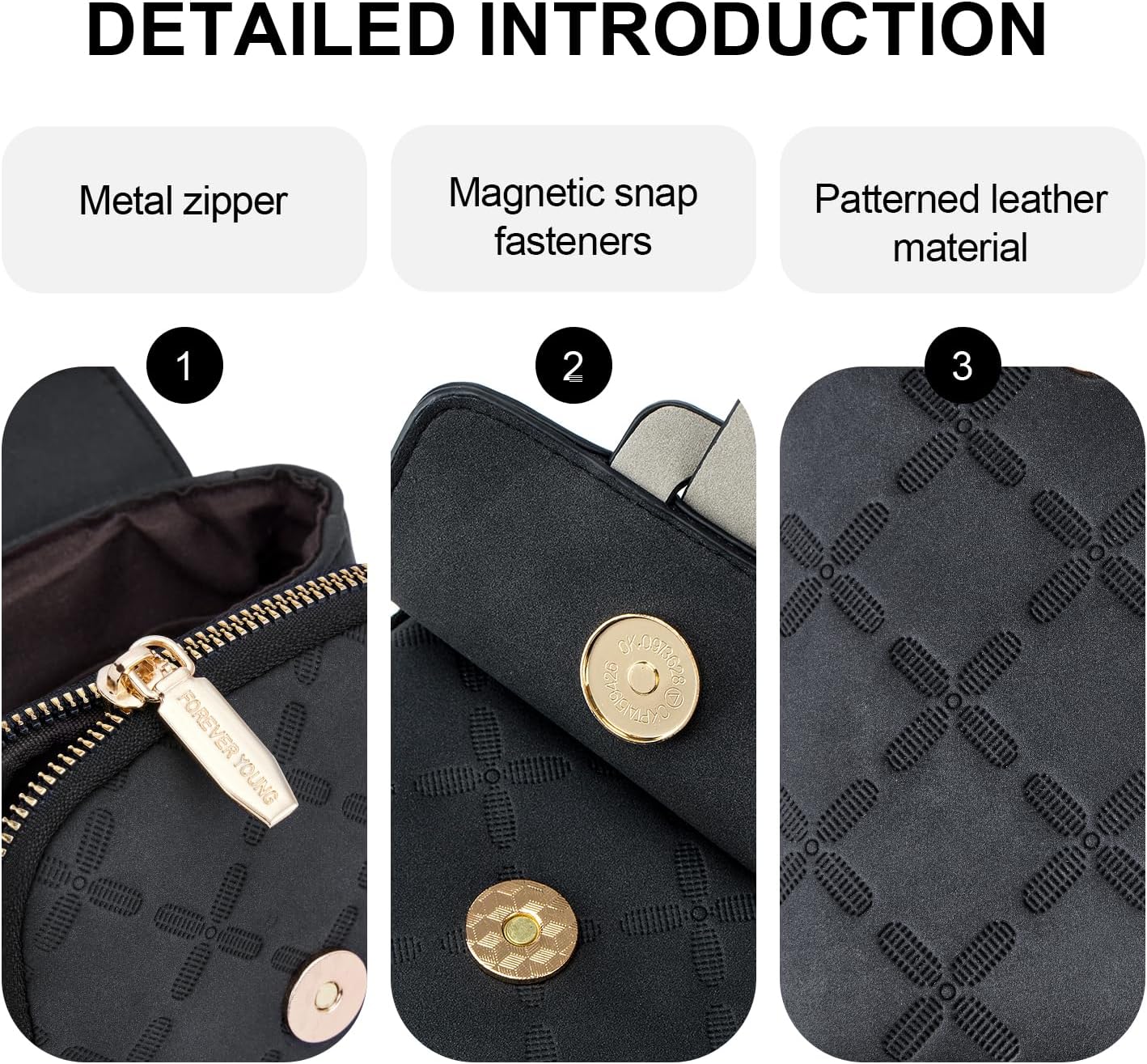 Detalle de MUIIKOLA crossbody phone bag with 3 card slots