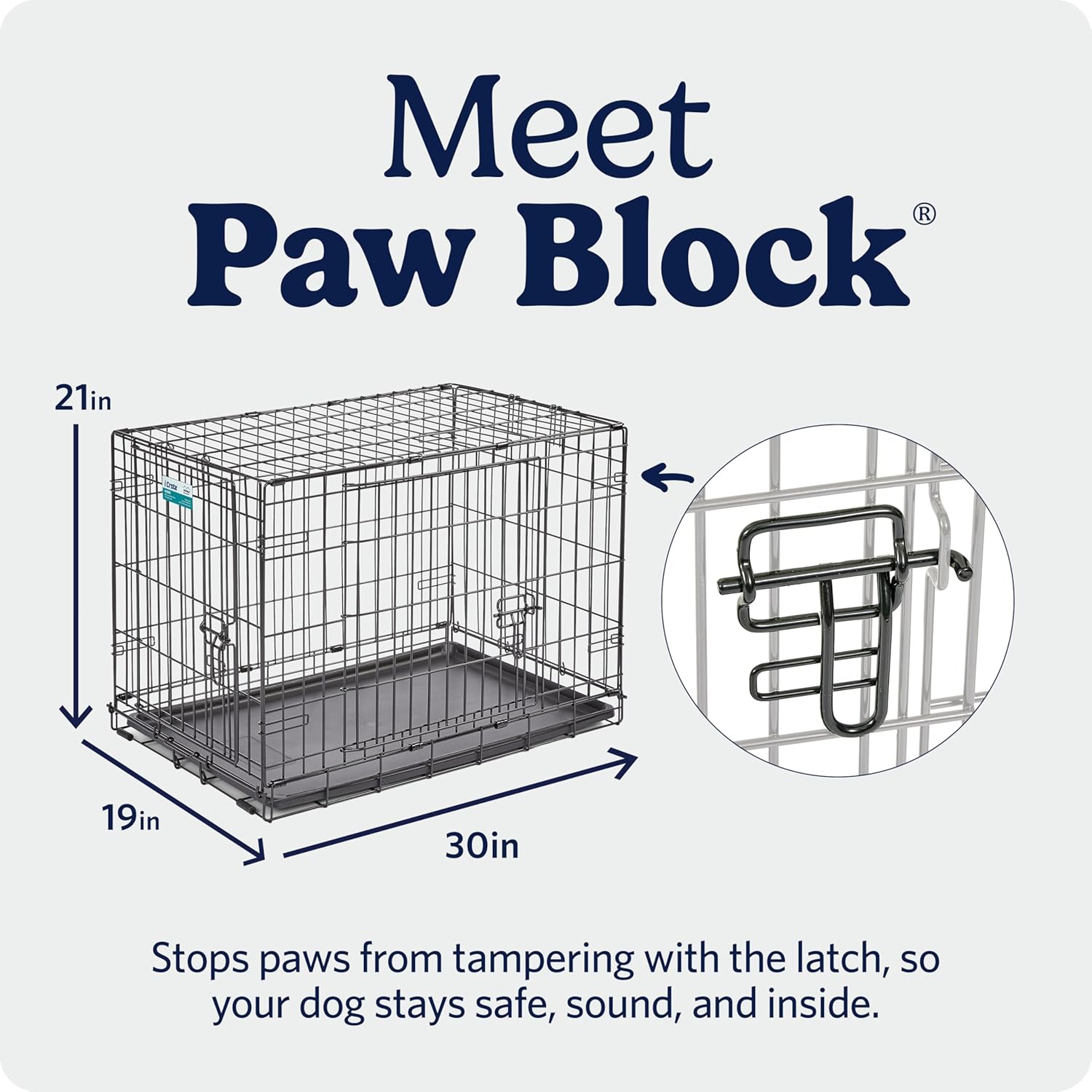 Detalle de MidWest iCrate Dog Crate 30 x 19 x 21 inches