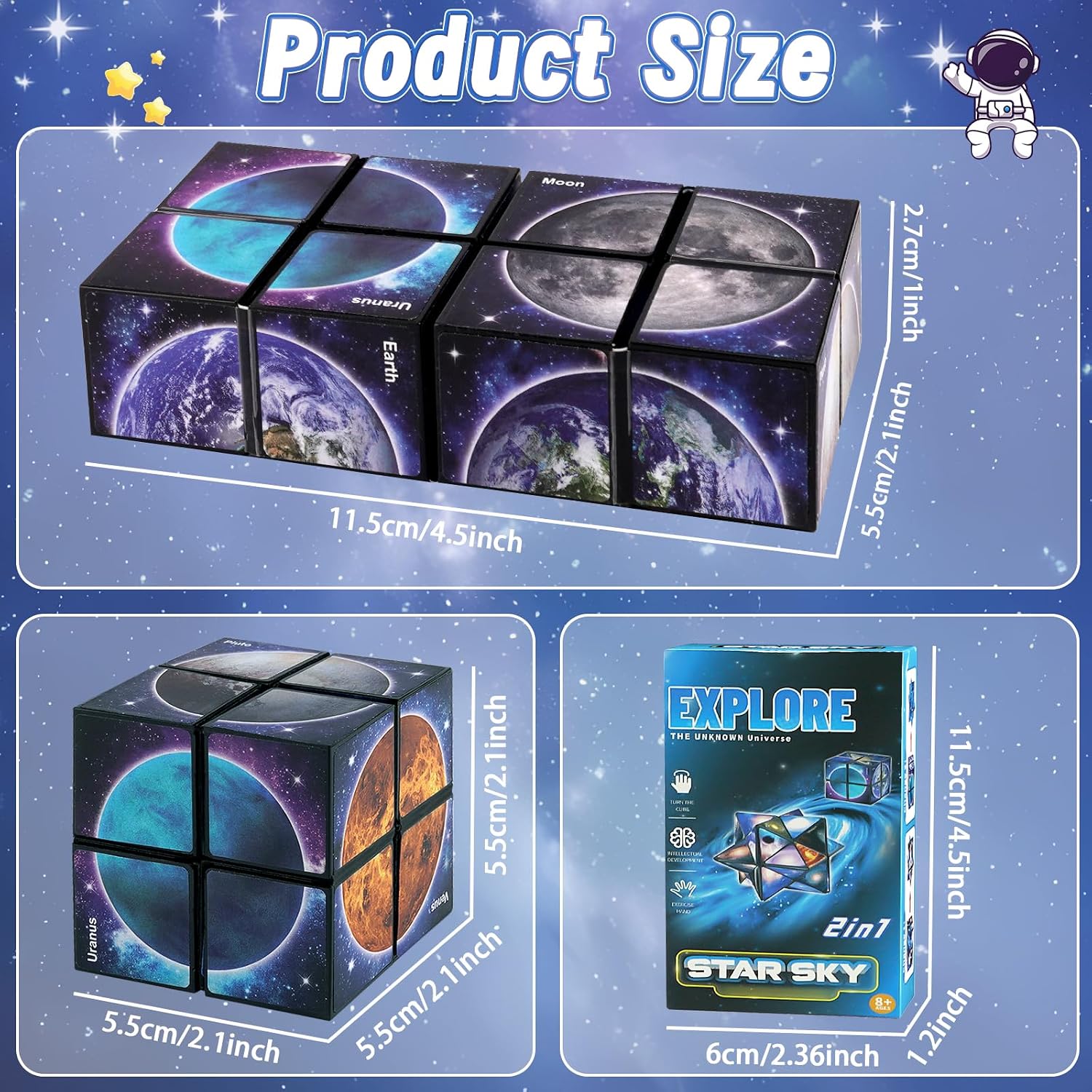 Thumbnail 5 de Infinity Cubes Toys for Kids Age 8-12