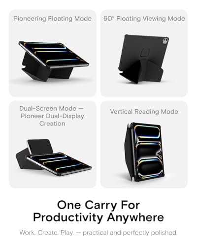 Thumbnail 2 de MOFT Dynamic Folio Case Stand for iPad Pro 11 inch (M5 2025 / M4 2024) – Jet Black