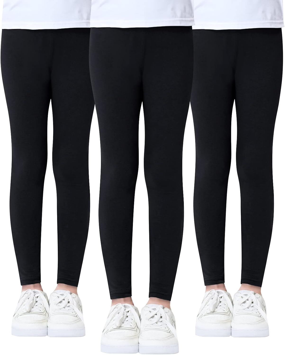 Detalle de Domee Mädchen Leggings Lang Hosen 3er-Pack