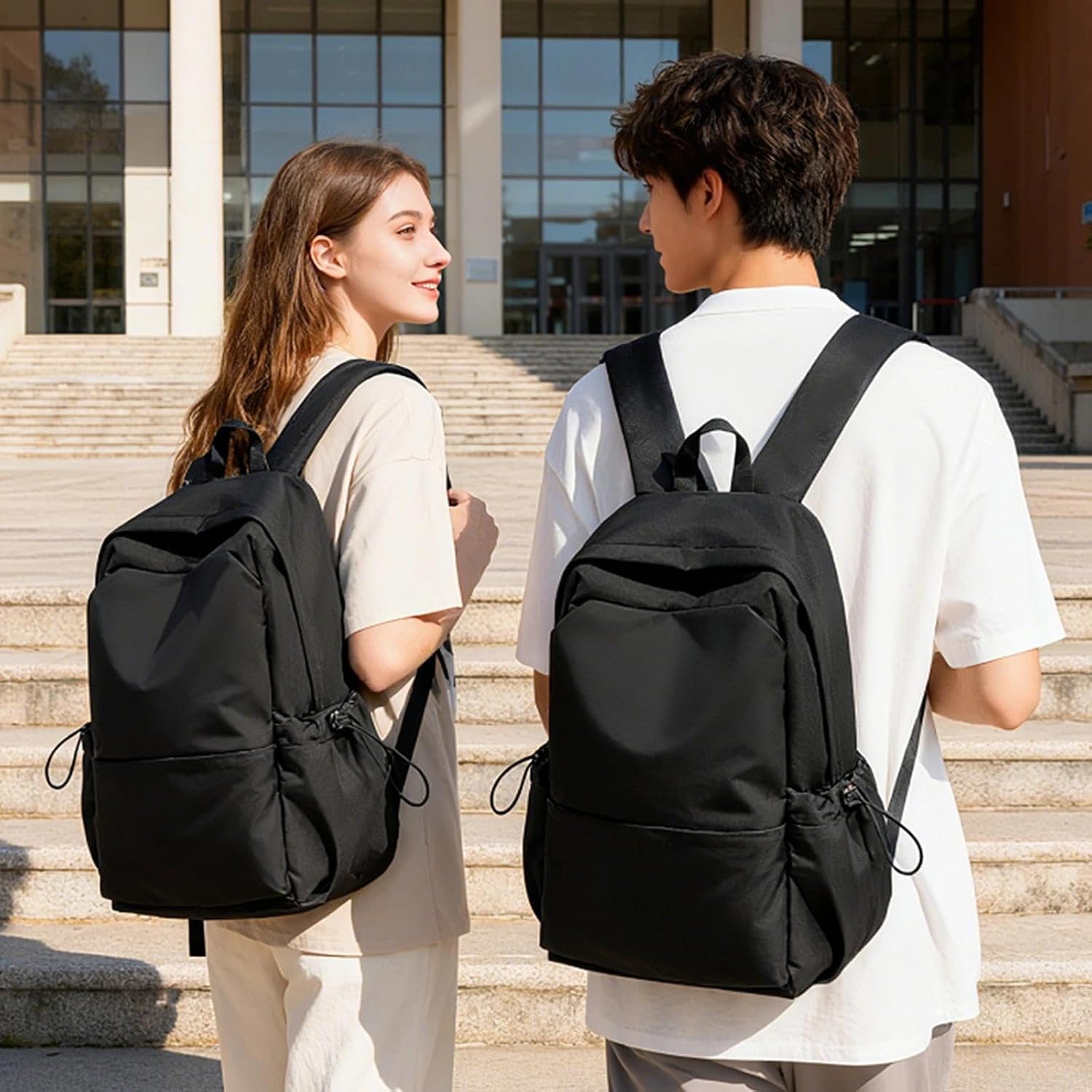 Thumbnail 5 de WEPLAN Women’s School Backpack (14-inch Laptop) – Lightweight Waterproof 24.5L, H1-Black