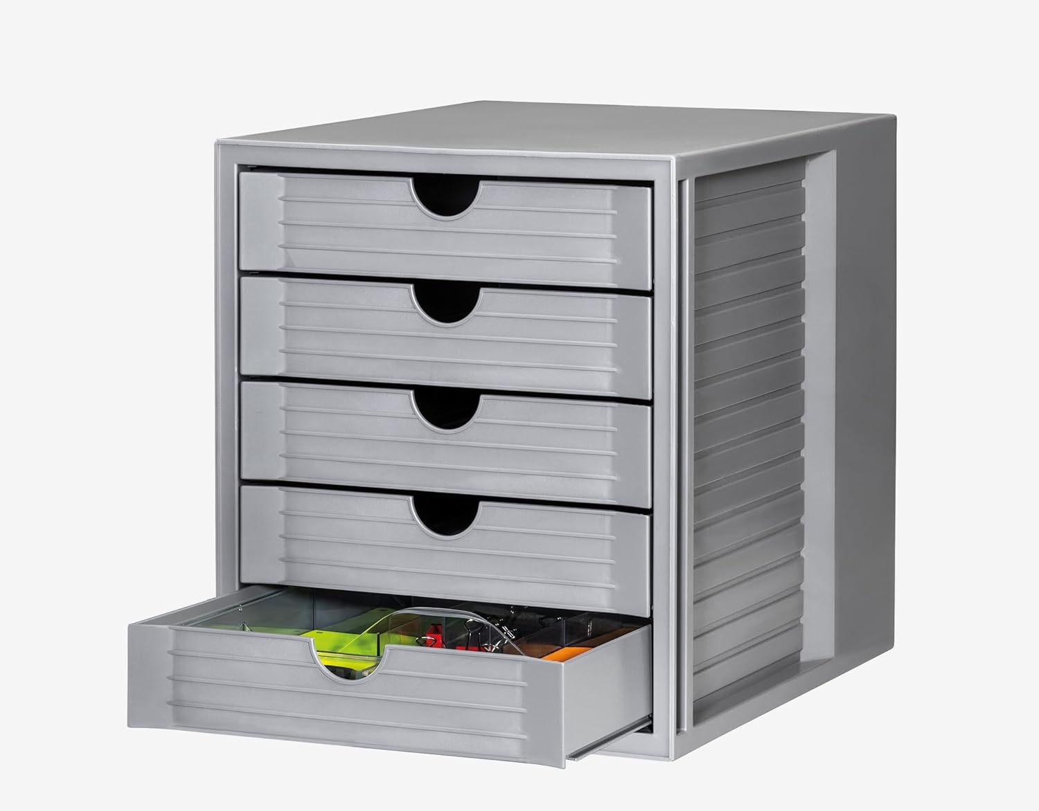 Thumbnail 3 de HAN SYSTEMBOX KARMA Schubladenbox mit 5 Schubladen – lichtgrau, 275×330×320 mm, 80–100% recycelt