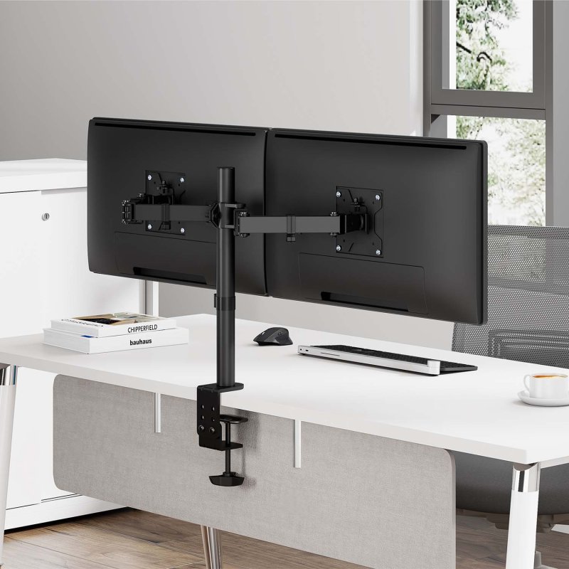 Detalle de Aisens Soporte de Mesa Eco Giratorio e Inclinable para Monitor/TV 10 kg, 17–32" Negro