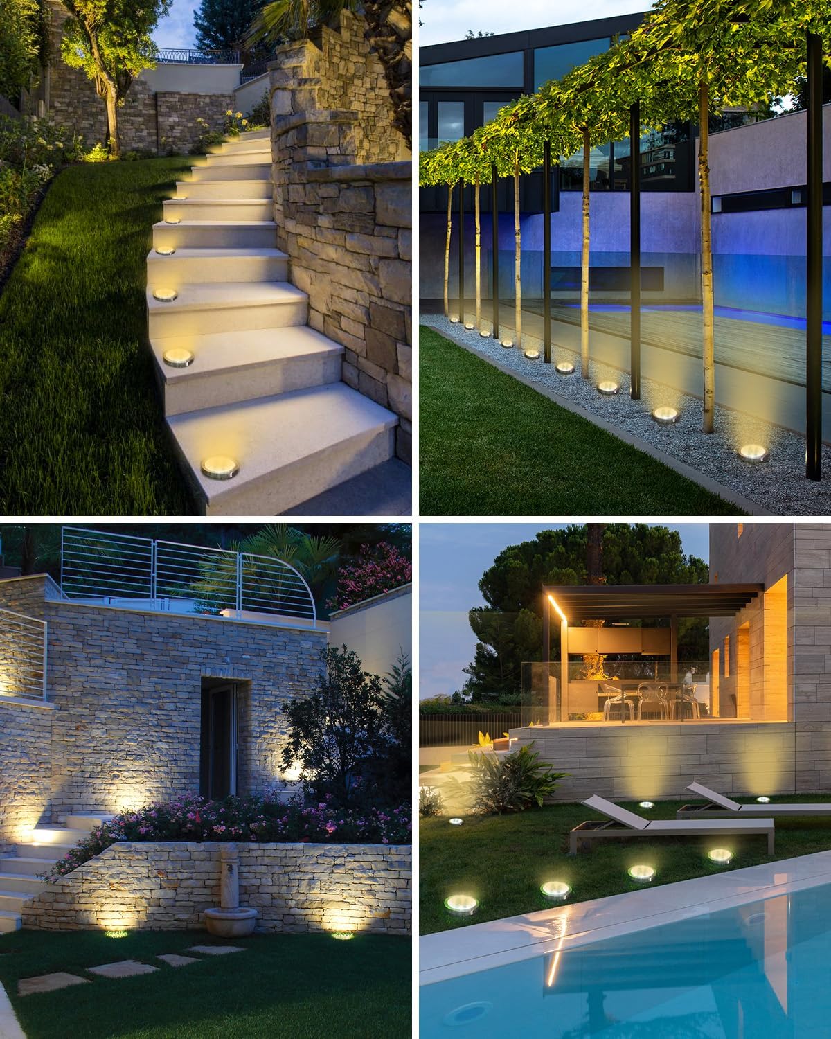 Thumbnail 3 de btfarm 8 Paquetes Luces Solares LED Exterior 8 LED
