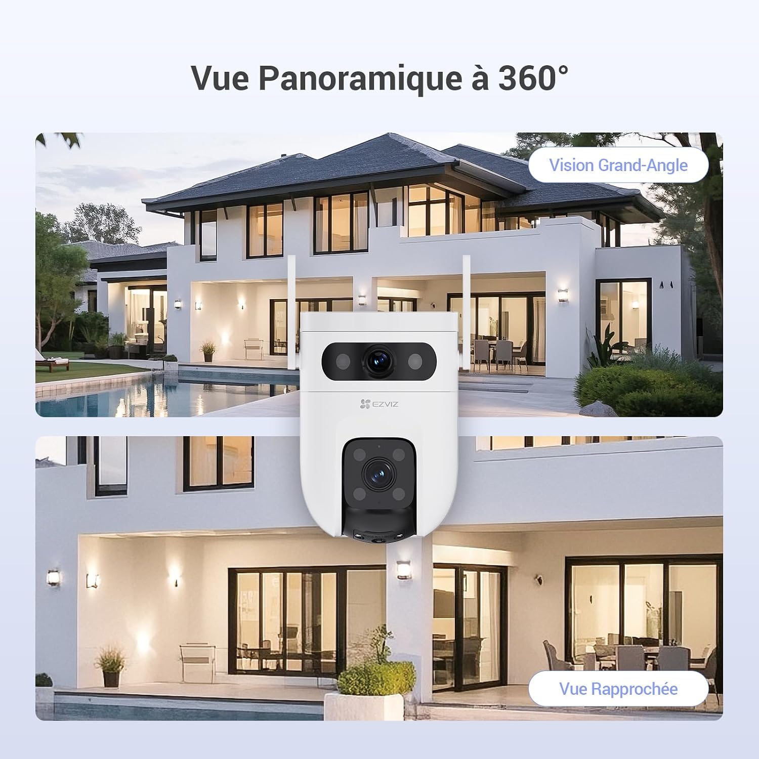 Thumbnail 1 de EZVIZ C9c Caméra Extérieure Double Objectif 360°