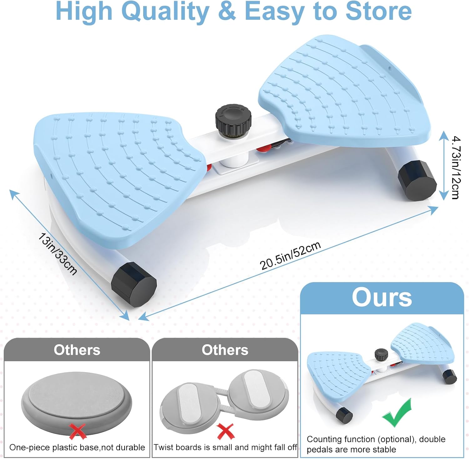 Thumbnail 3 de Waist Twister Machine Exercise: Adjustable Ab Twister with Noiseless Operation and 300 lbs Capacity