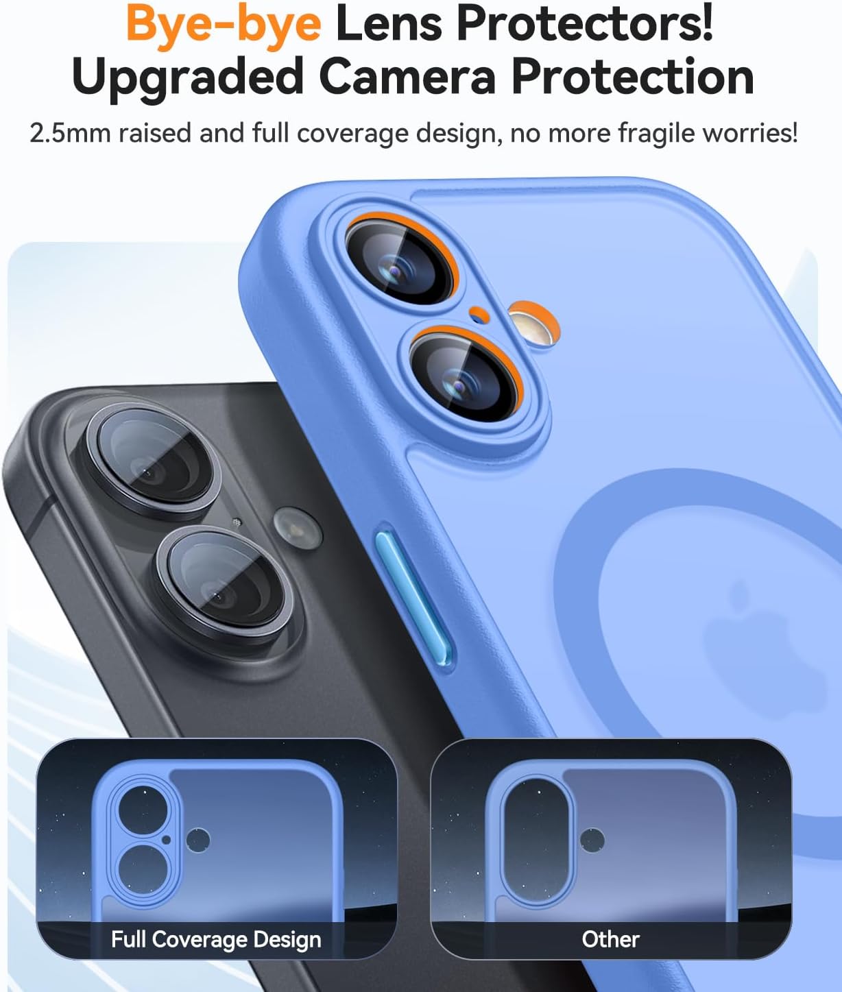 Detalle de CANSHN Magnetic iPhone 17 Case 6.3" translucent matte