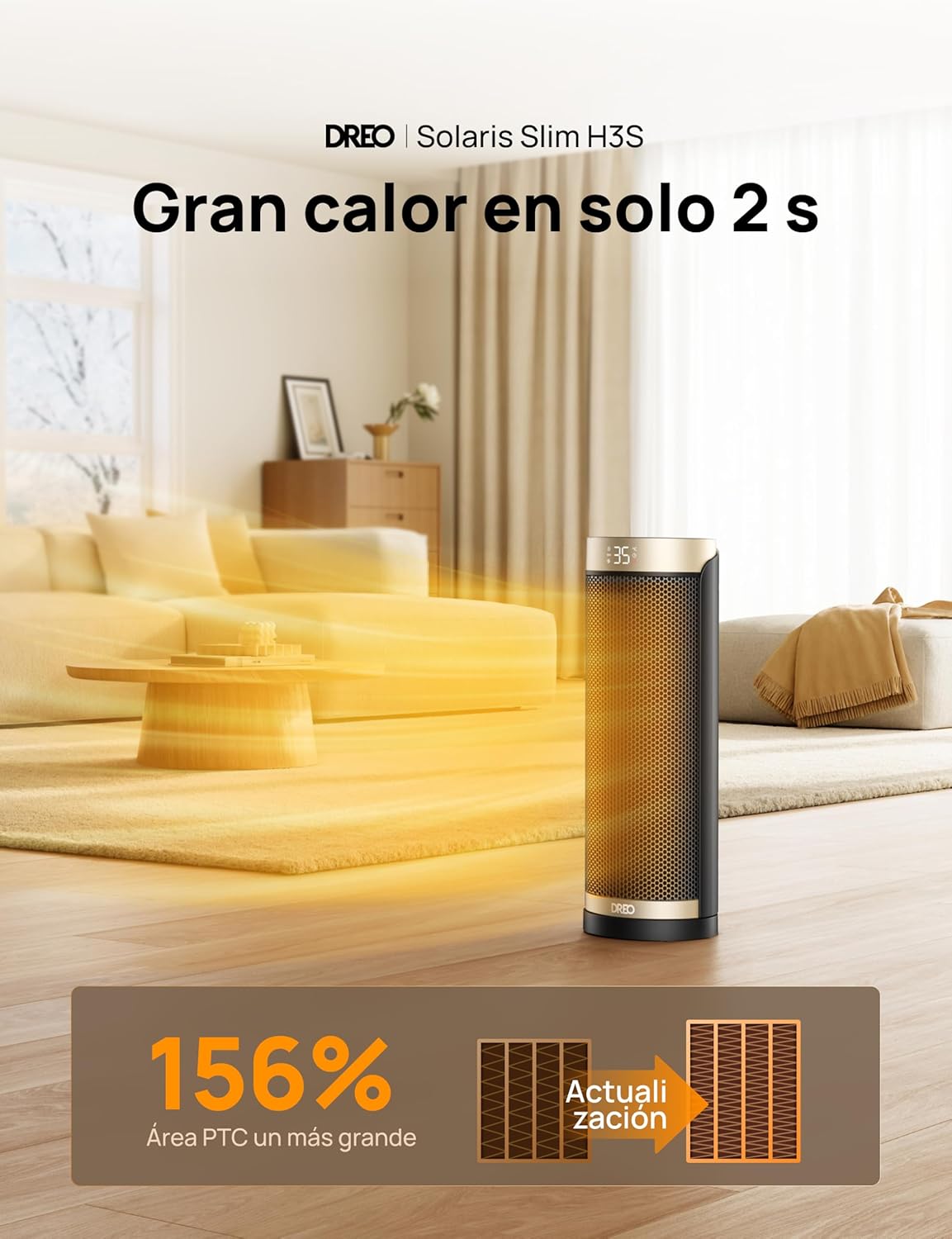 Thumbnail 1 de Dreo calentador eléctrico 1800 W