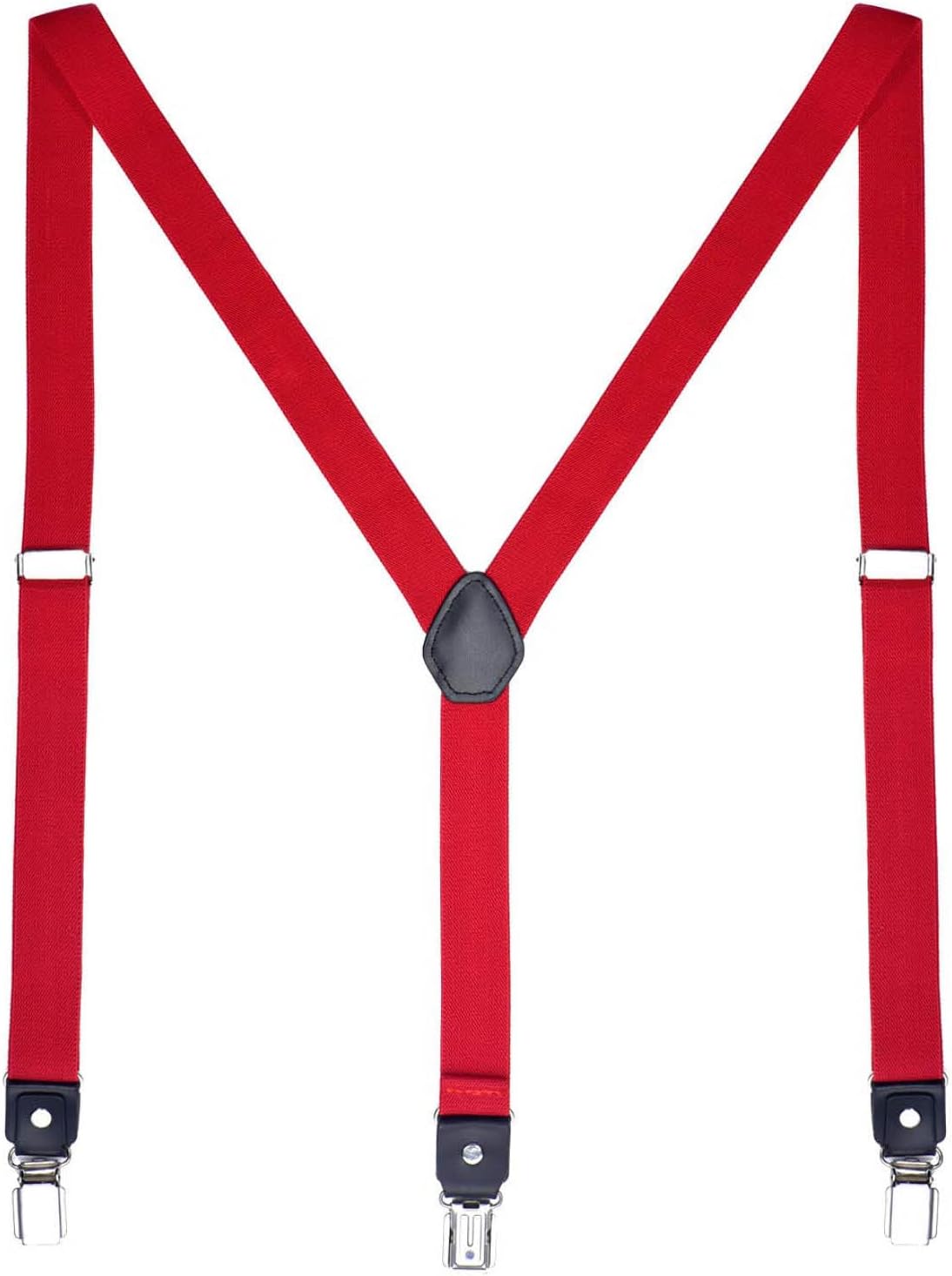 Detalle 2 de DonDon Bretelles vintage étroites 2,5 cm pour hommes (avec 3 clips, forme en Y)