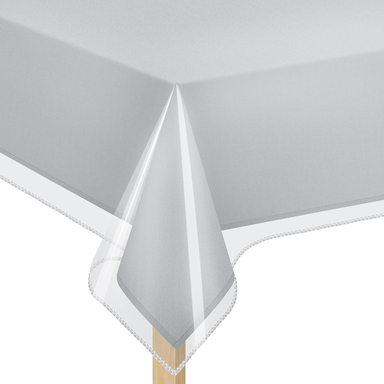 Thumbnail 5 de Elaine Karen Clear Plastic Table Cover Protector (100% Waterproof) 54" x 78" Rectangle