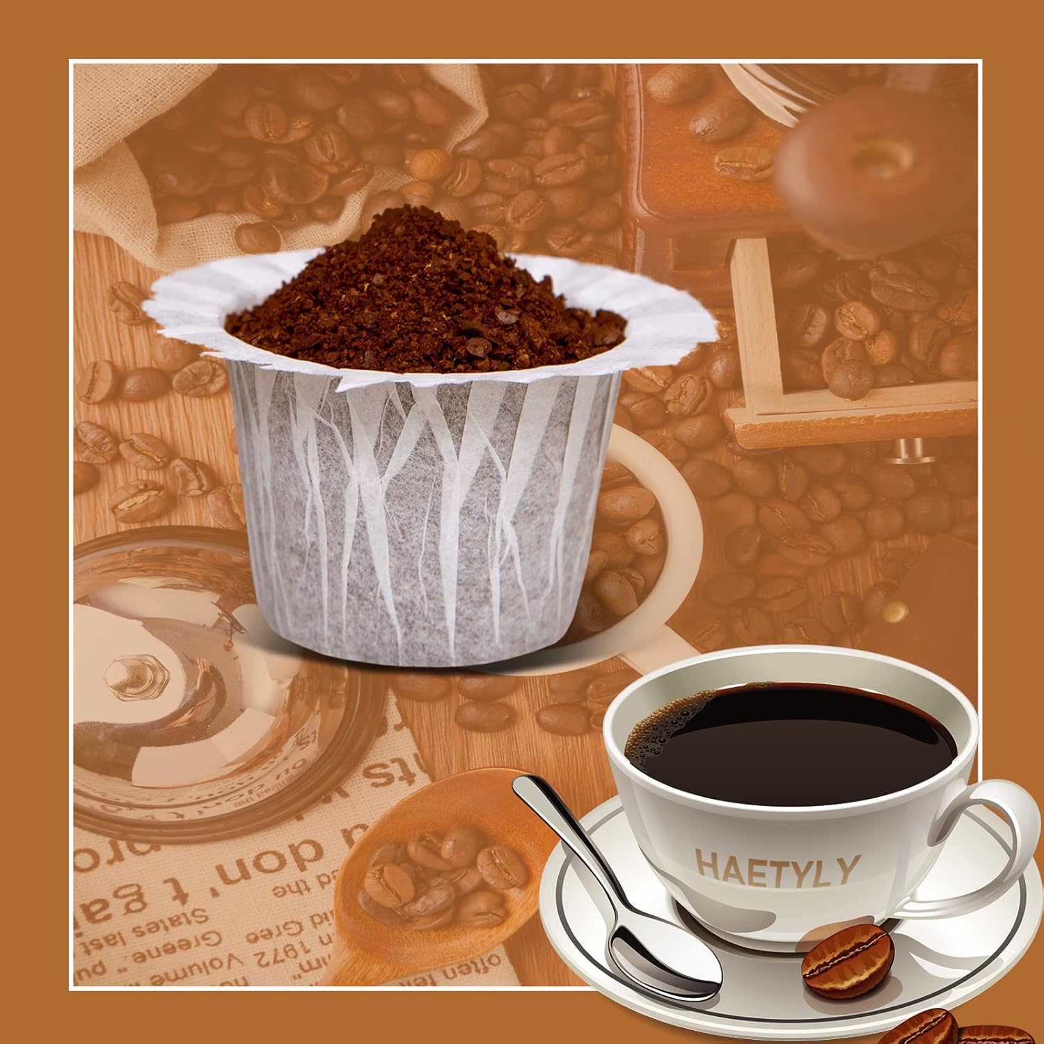Detalle 2 de Irmidi 300 Count Disposable Coffee Filters