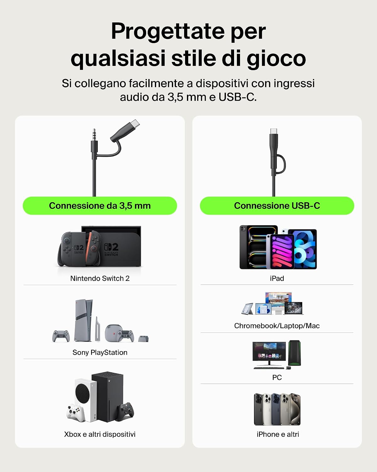 Detalle 2 de Belkin Gaming Inspire Cuffie USB-C