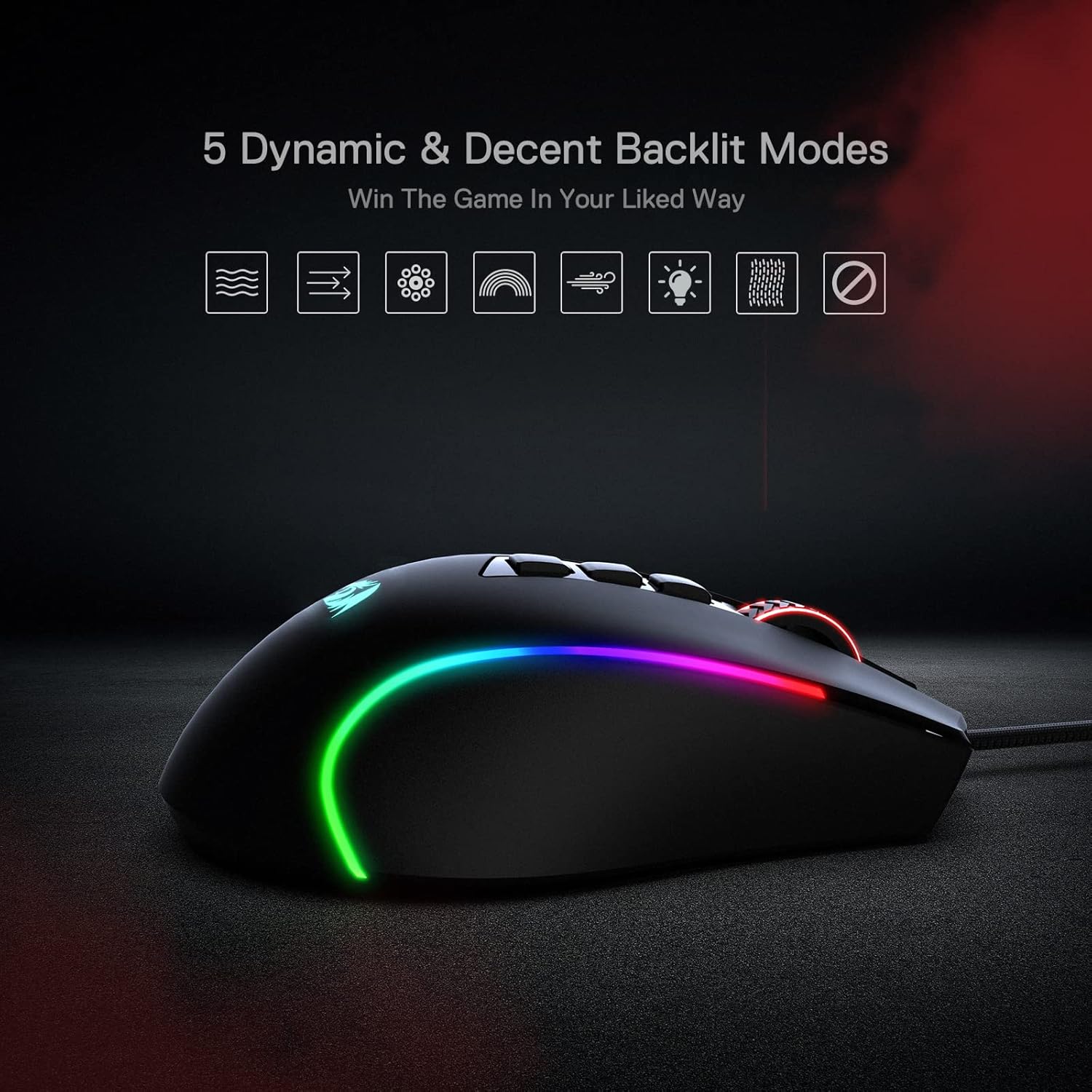 Thumbnail 6 de Redragon M612 Predator RGB Gaming Maus mit 8000 DPI