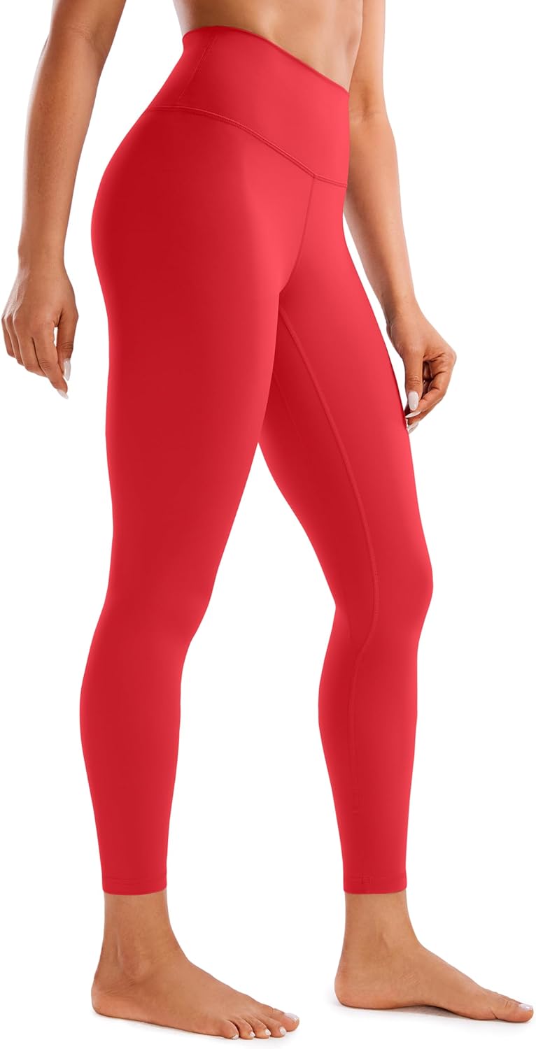 Detalle de CRZ YOGA Donne Brushed Naked Feeling – Leggings 7/8 da allenamento opaco