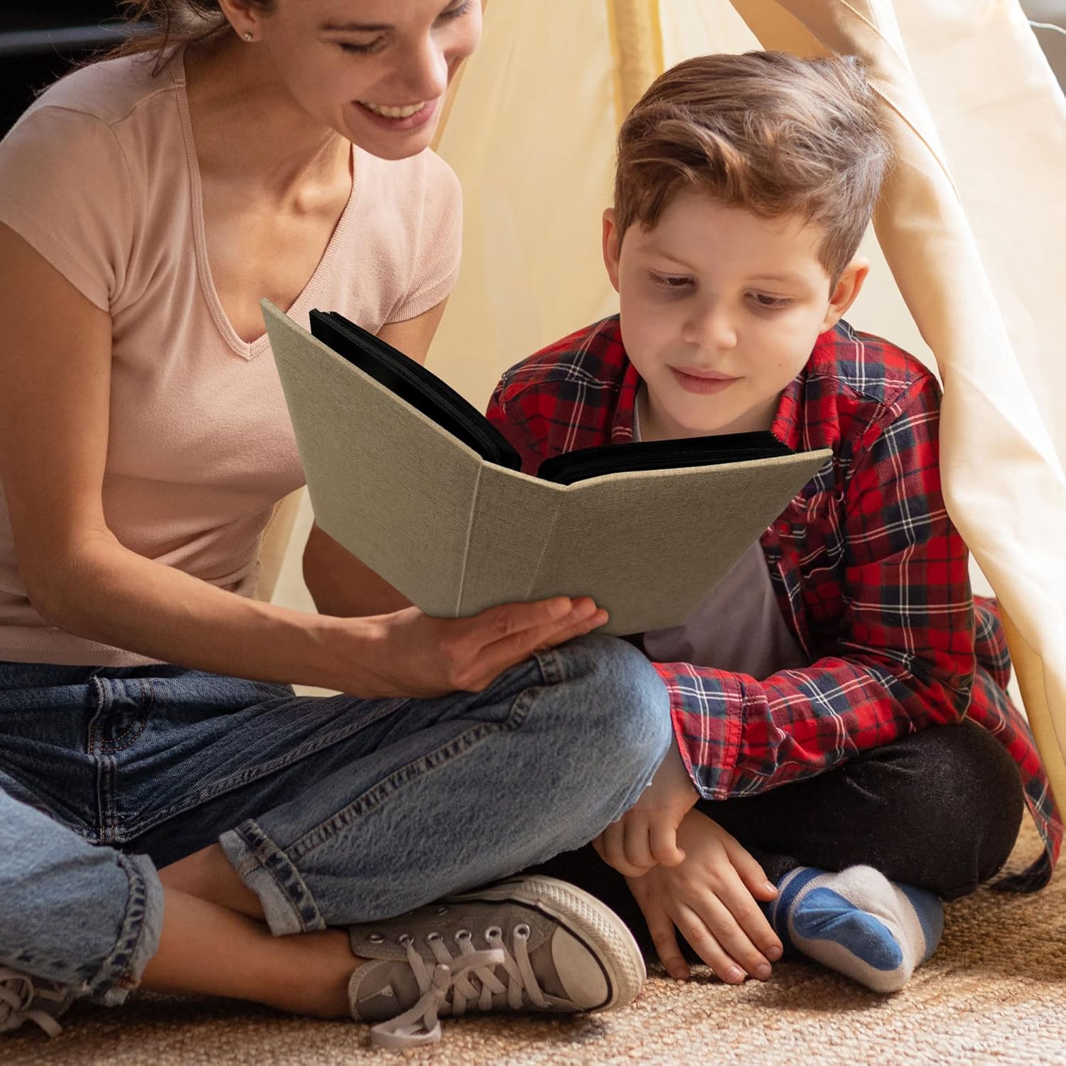 Thumbnail 5 de Vienrose Linen Photo Album 300 pockets 📷