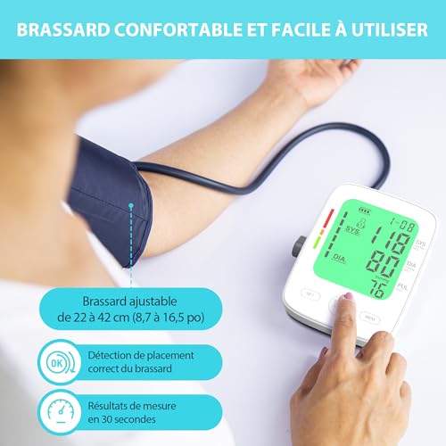 Detalle de Viproud BP 120, tensiomètre bras avec écran tricolore et brassard 22–42 cm