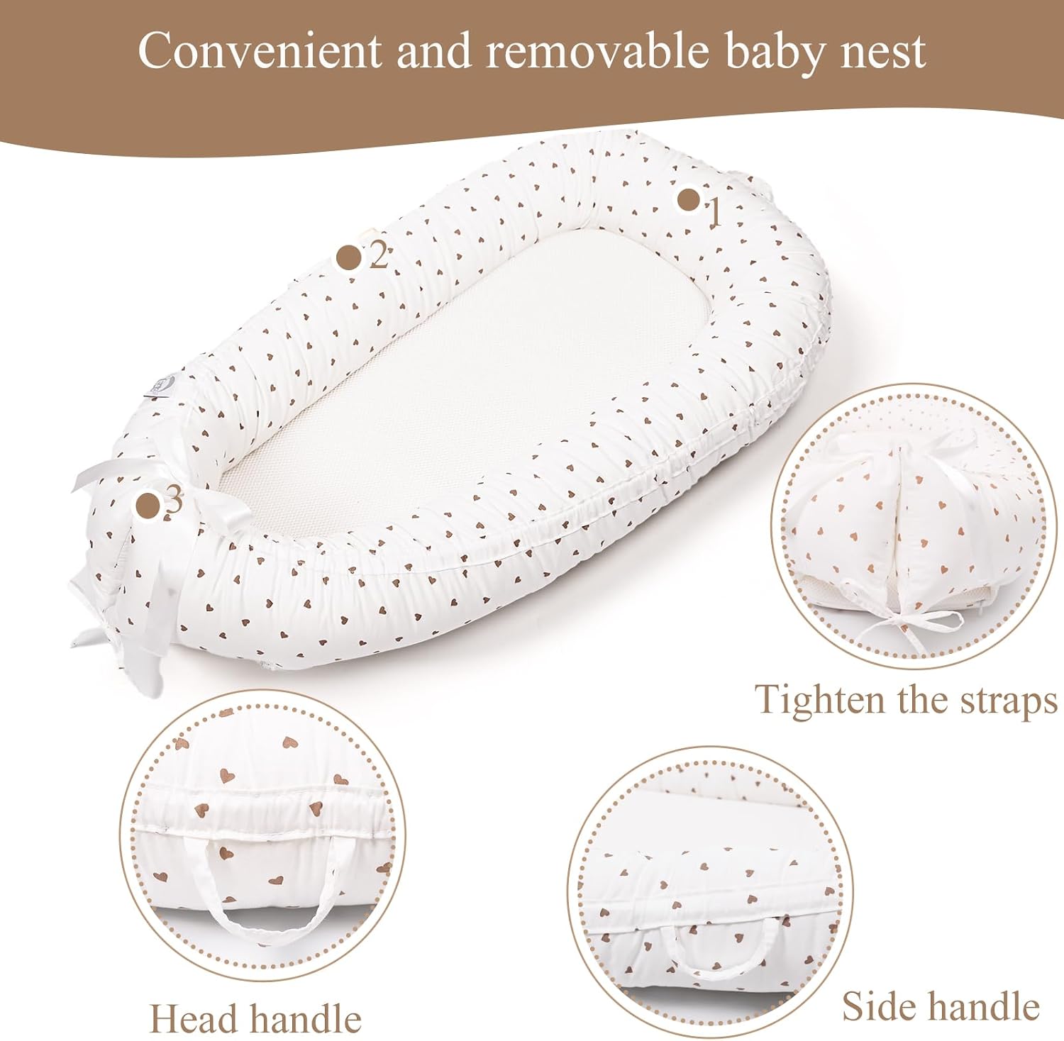 Thumbnail 6 de EAQ Baby Lounger Baby Nest 0–12 Months