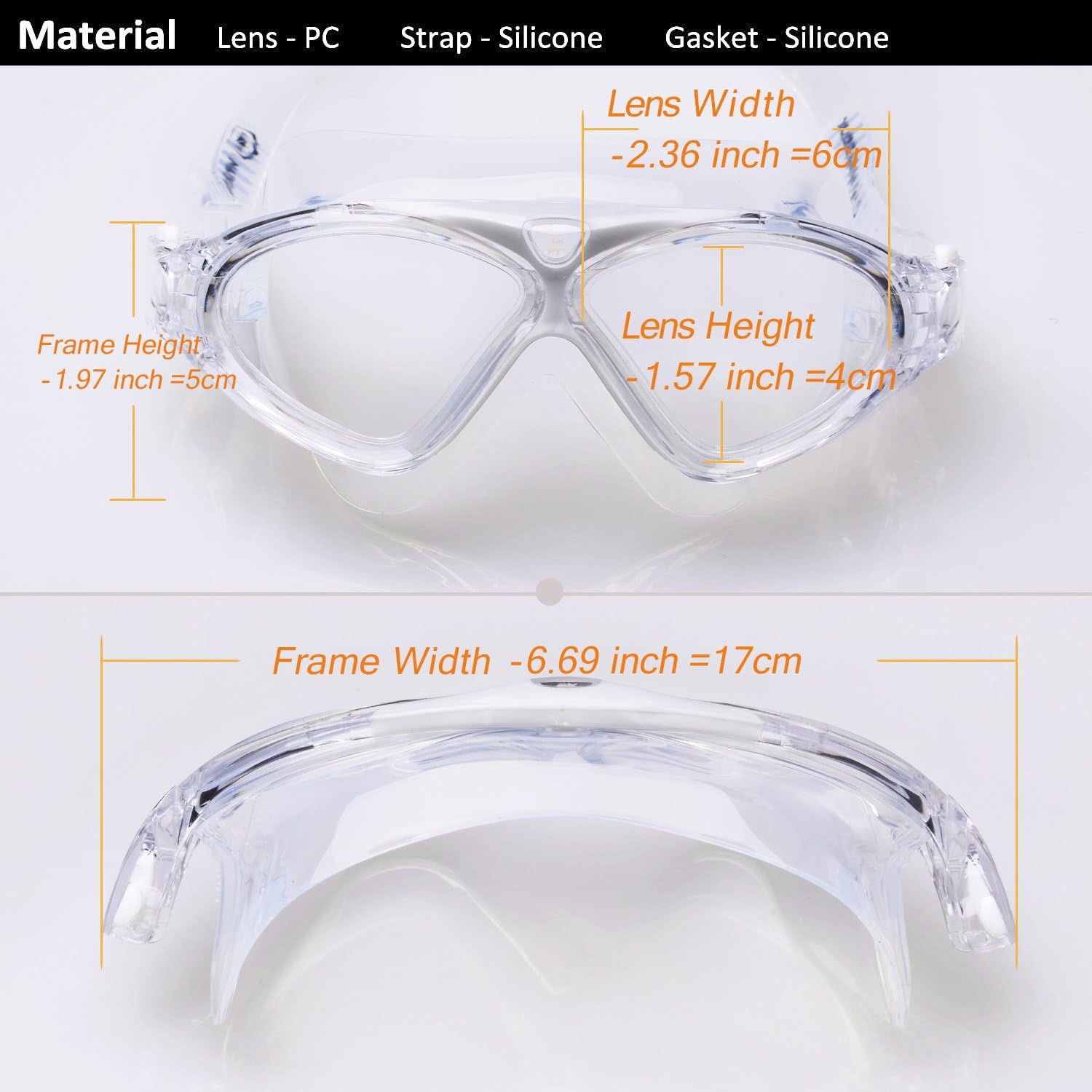 Thumbnail 5 de Swimming Goggles Anti Fog UV Protection