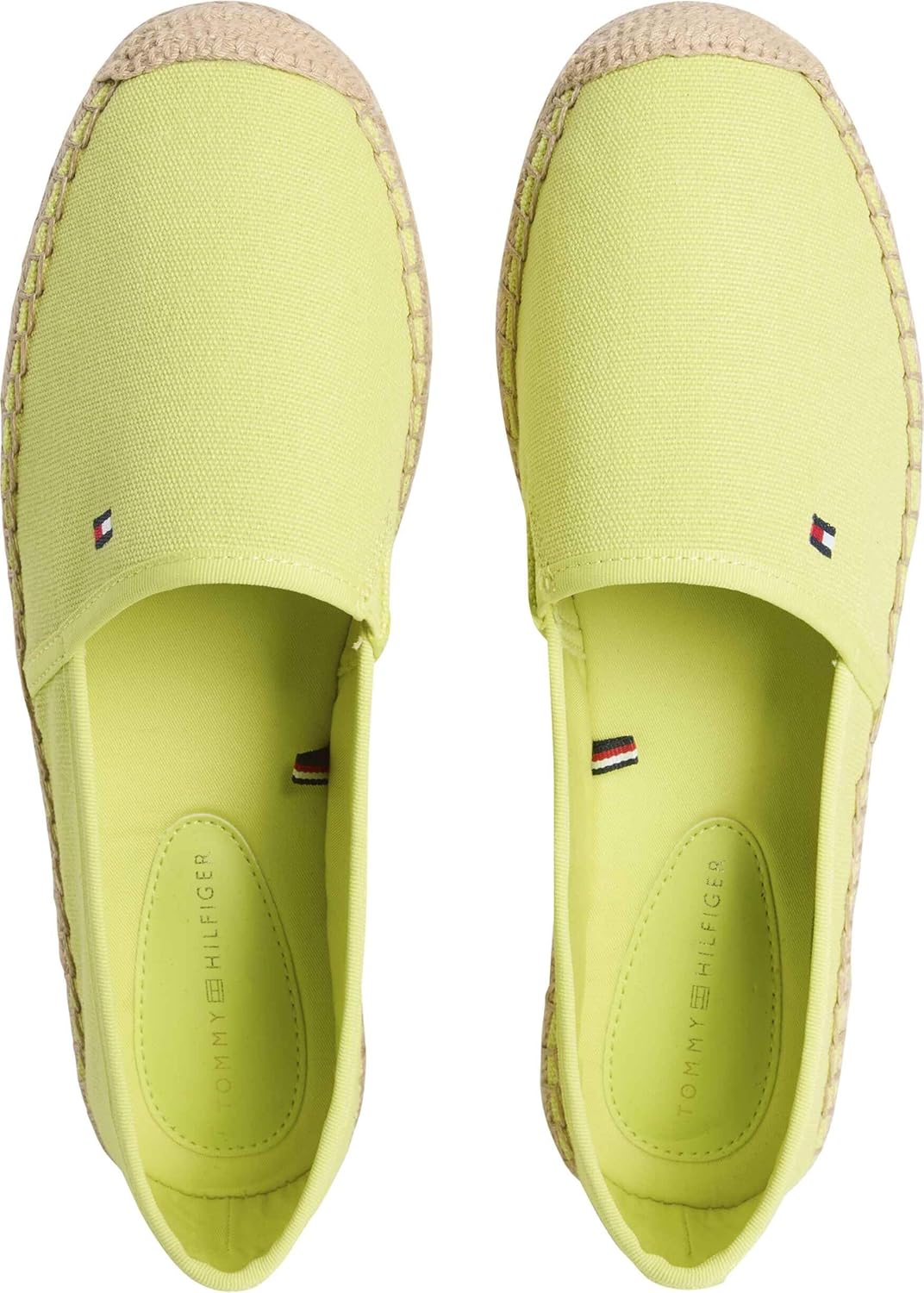 Thumbnail 2 de Tommy Hilfiger Flag Canvas Espadrille Fw0fw08541, Espadrillas Donna in Green (Lime Zing) – 37 EU