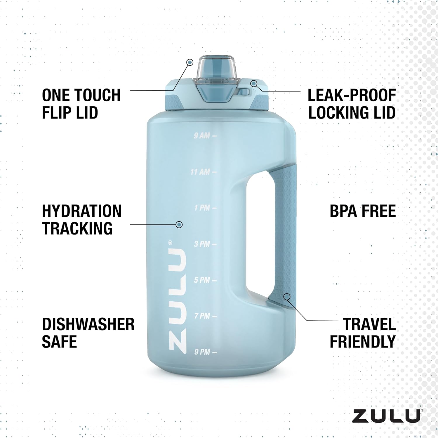 Thumbnail 2 de Zulu Goals 64oz Half Gallon Jug