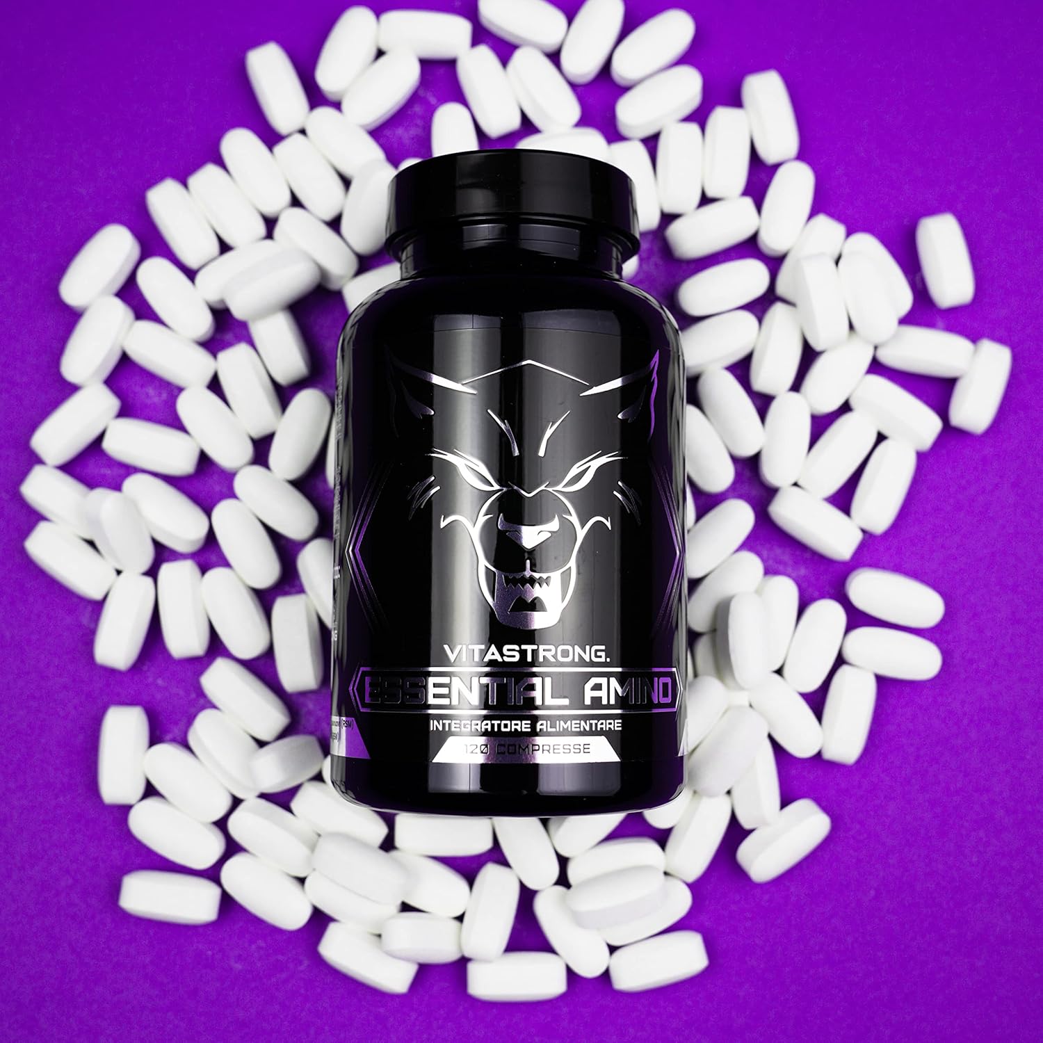 Thumbnail 5 de Aminoacidi essenziali EAA Vitastrong: 8 EAA con BCAA in 120 compresse per allenamenti