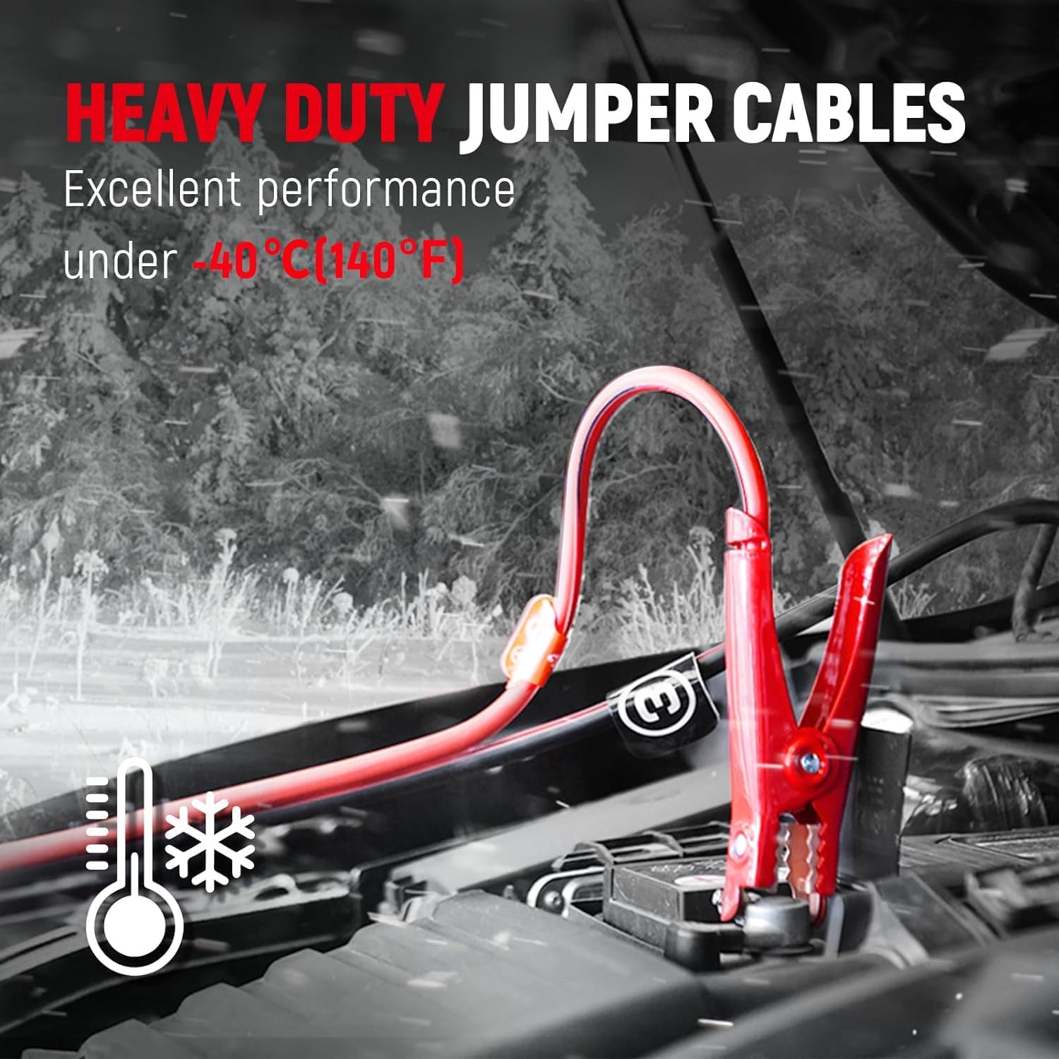 Thumbnail 3 de TOPDC TD-P0420 20ft 4 Gauge Jumper Cables