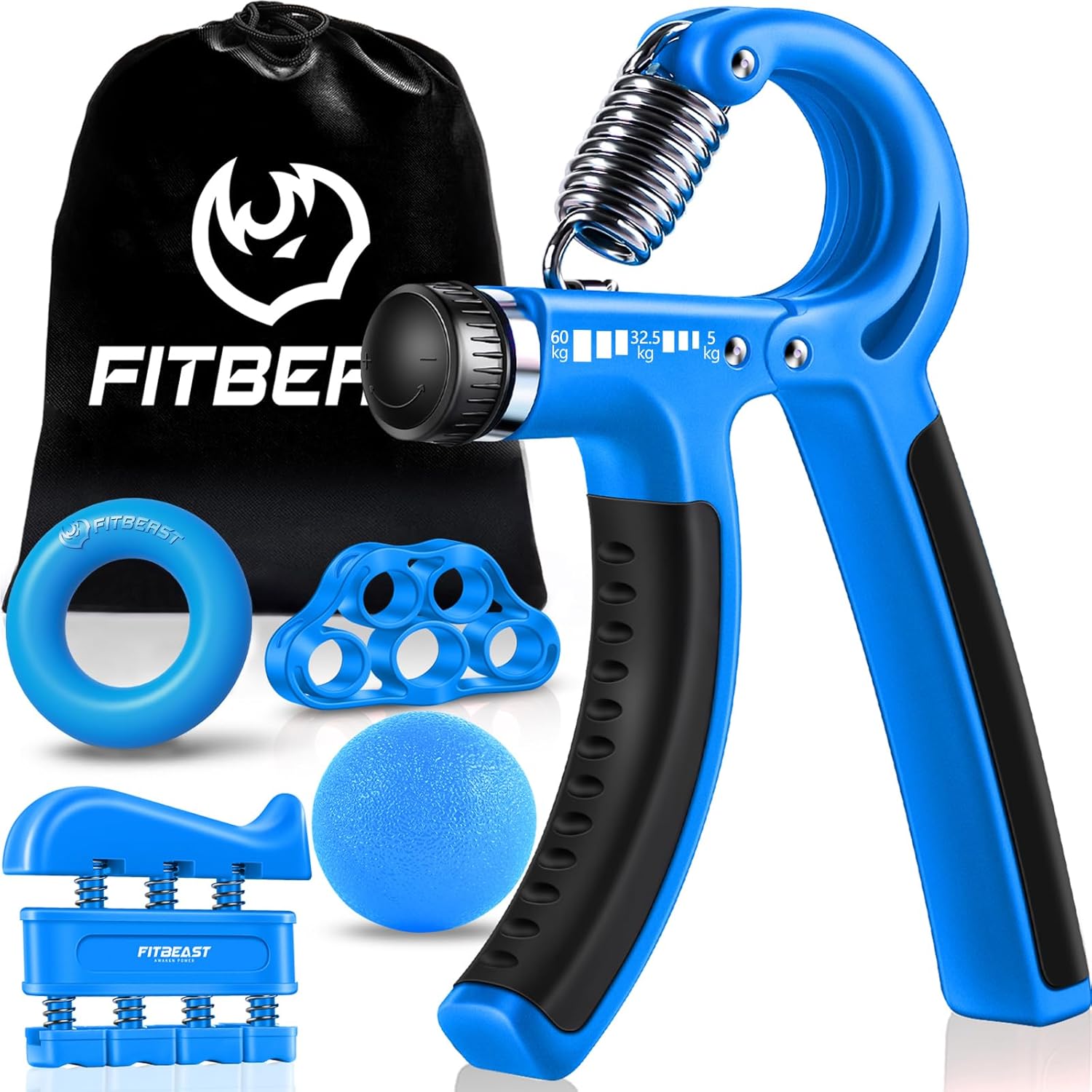 FitBeast Grip Strengthener Kit 5-pack 🏋