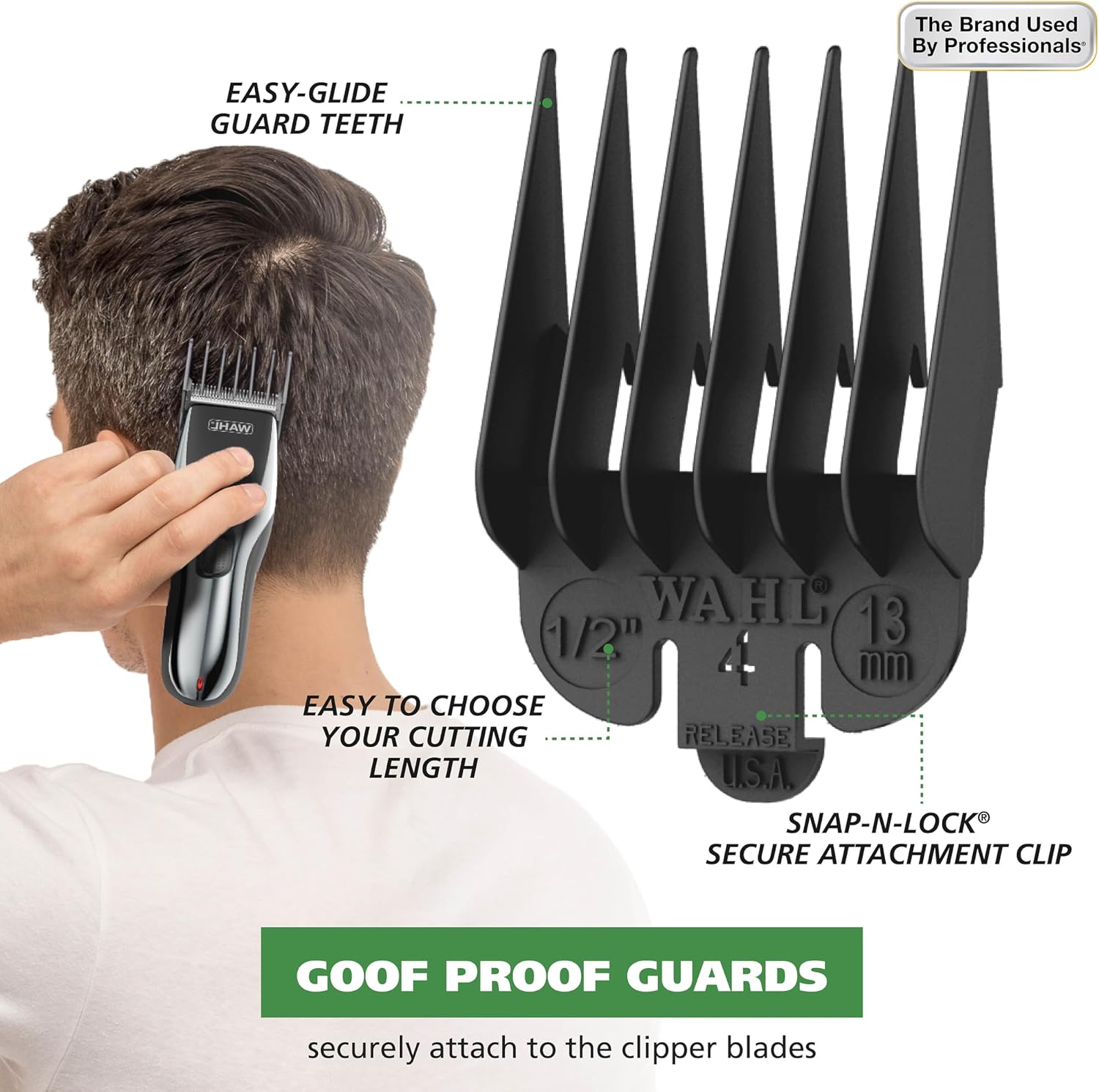 Thumbnail 6 de Wahl 79434 Rechargeable Hair Clipper Kit, Cord/Cordless, 12 Guards