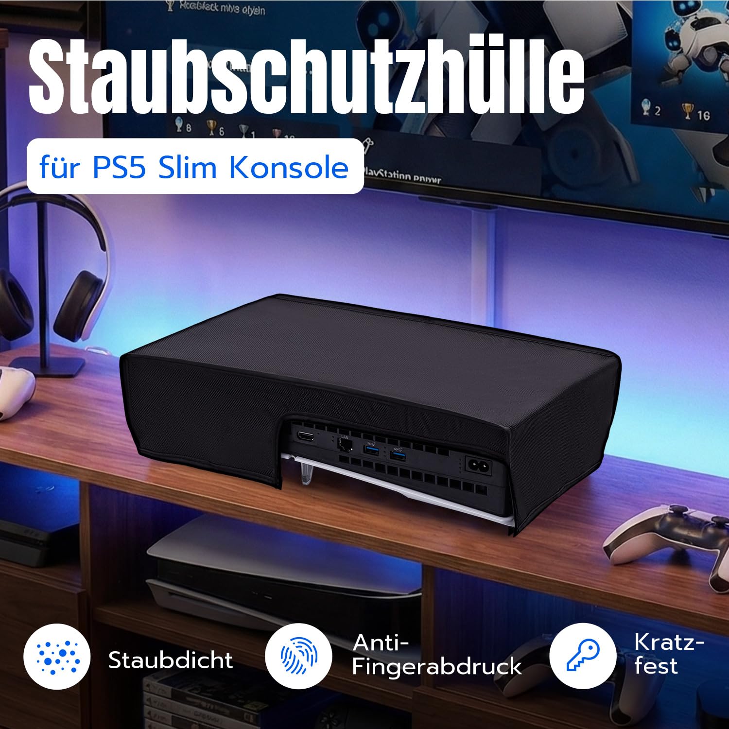 Thumbnail 1 de Wigearss Staubschutz für PS5 Slim 1680D