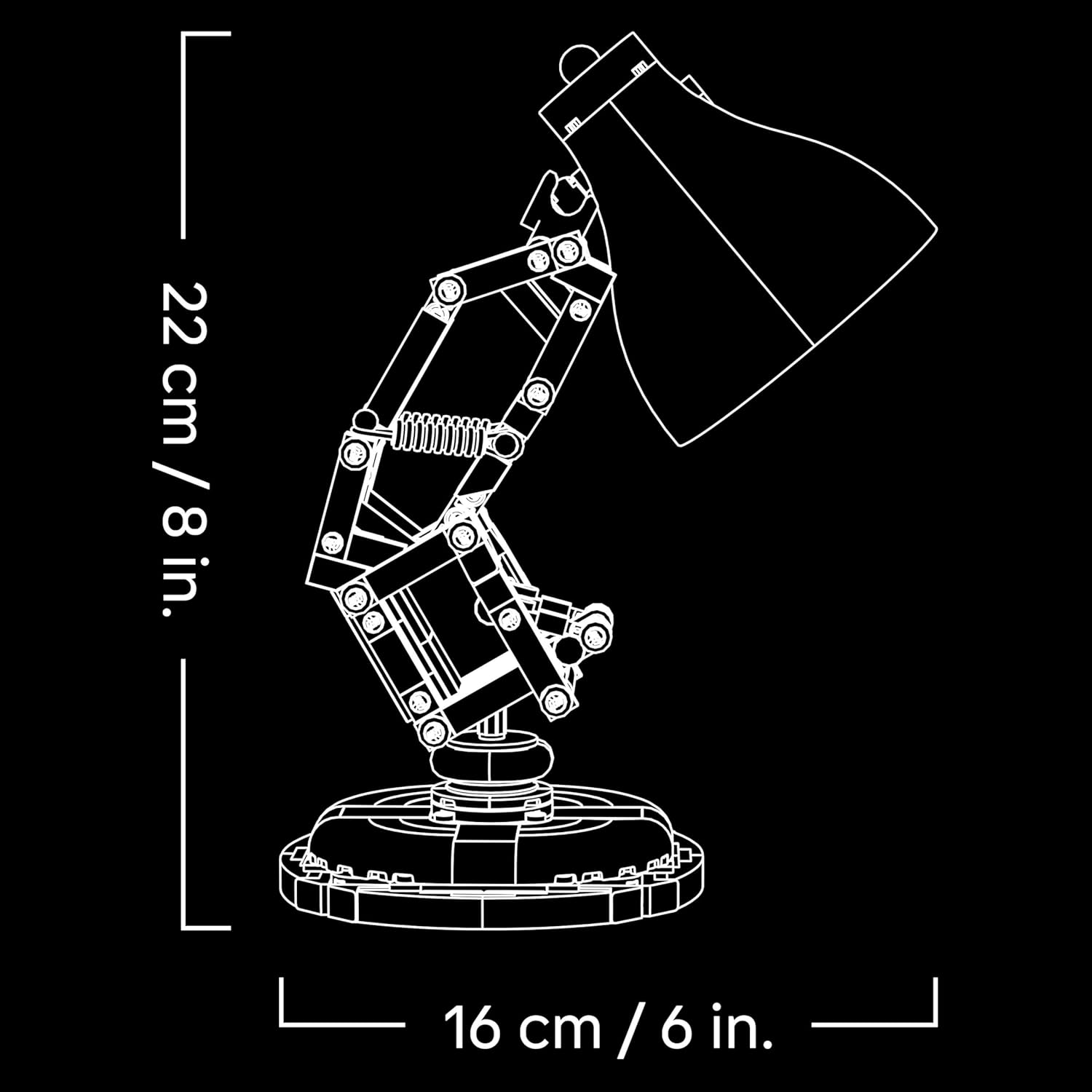 Thumbnail 6 de LEGO Ideas Disney Pixar Luxo Jr. 21357: lampada da costruire per adulti, gadget cinema da collezione