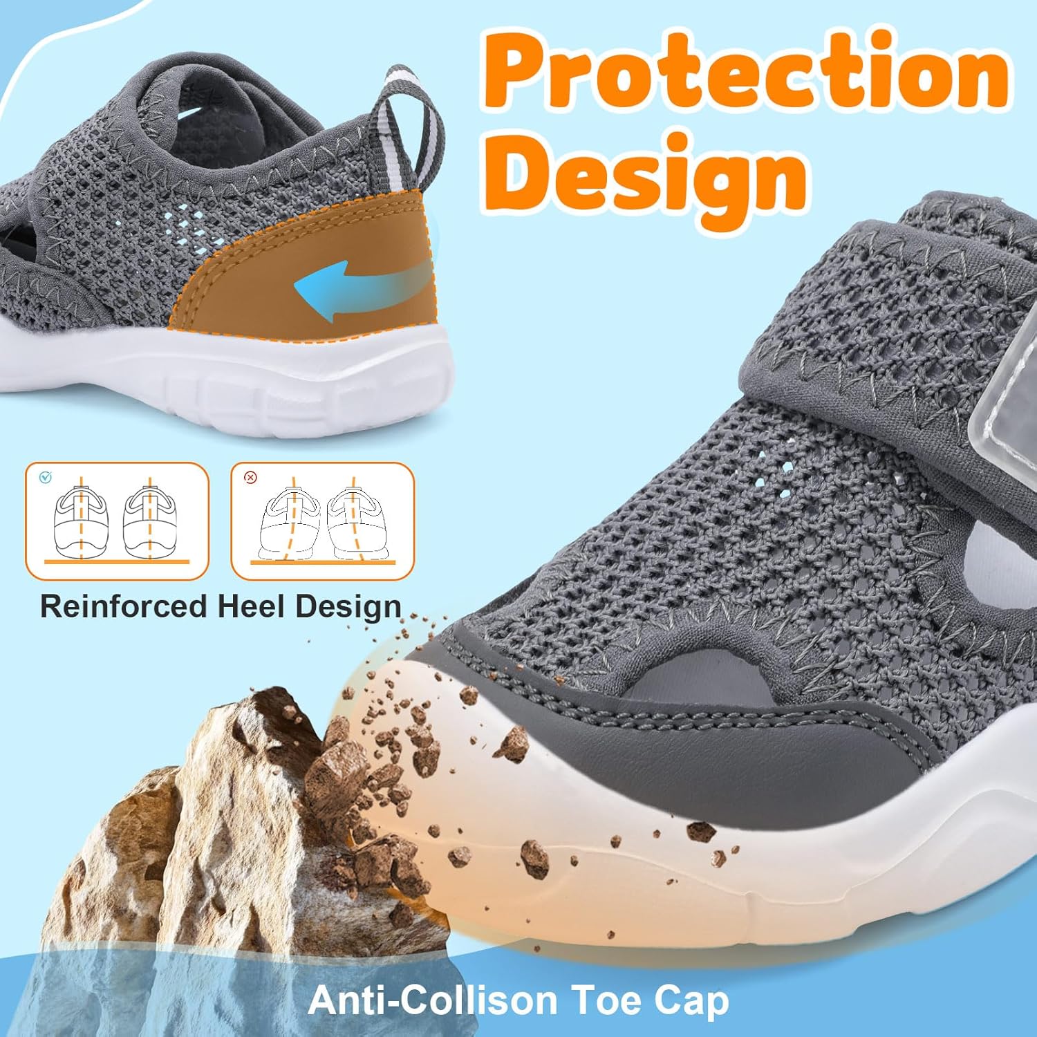 Thumbnail 2 de Baby Toddler Water Shoes: Quick-Dry Beach & Pool Sandals