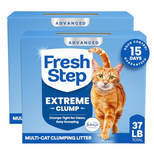 Detalle de Fresh Step Advanced Extreme Clump Multi-Cat Litter, 18.5 lb, 2-Pack
