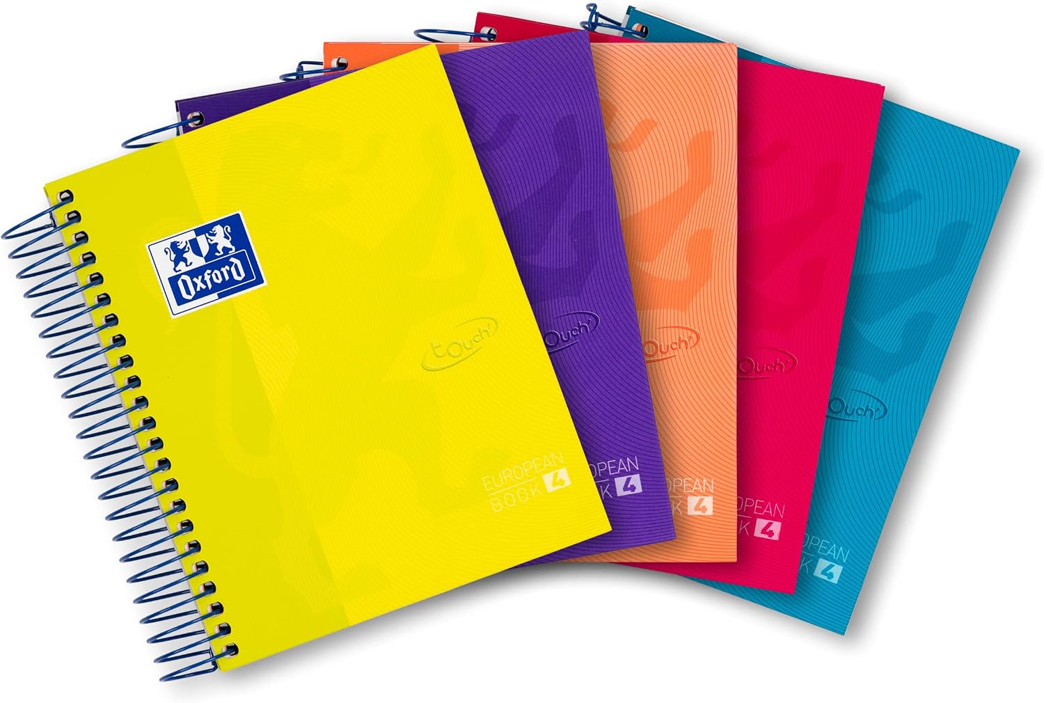 Oxford Notizblock A6 Spiral — 5er Pack, kariert, 240 Seiten