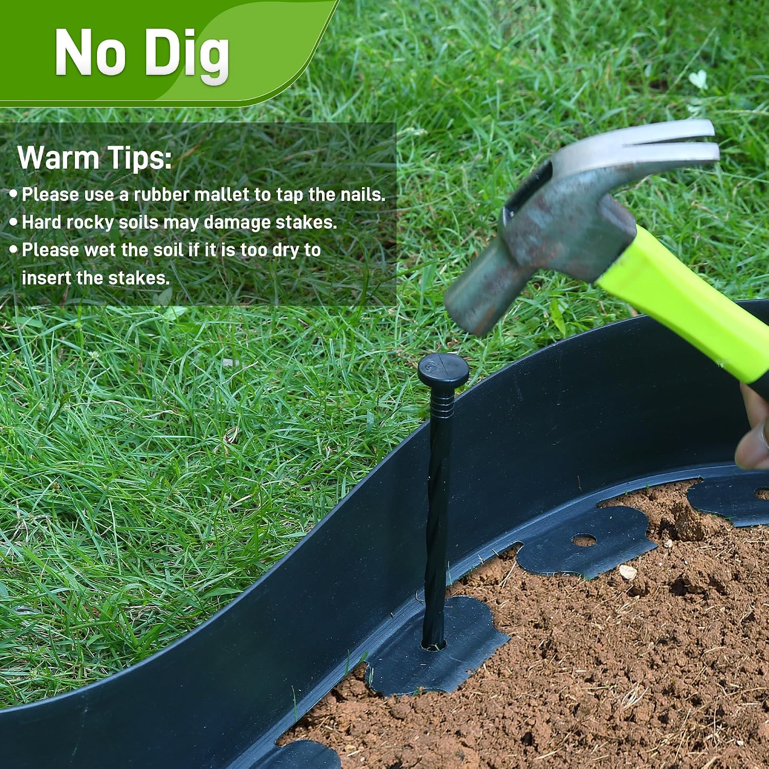 Thumbnail 3 de Quibbay plastic landscape edging, 100 ft