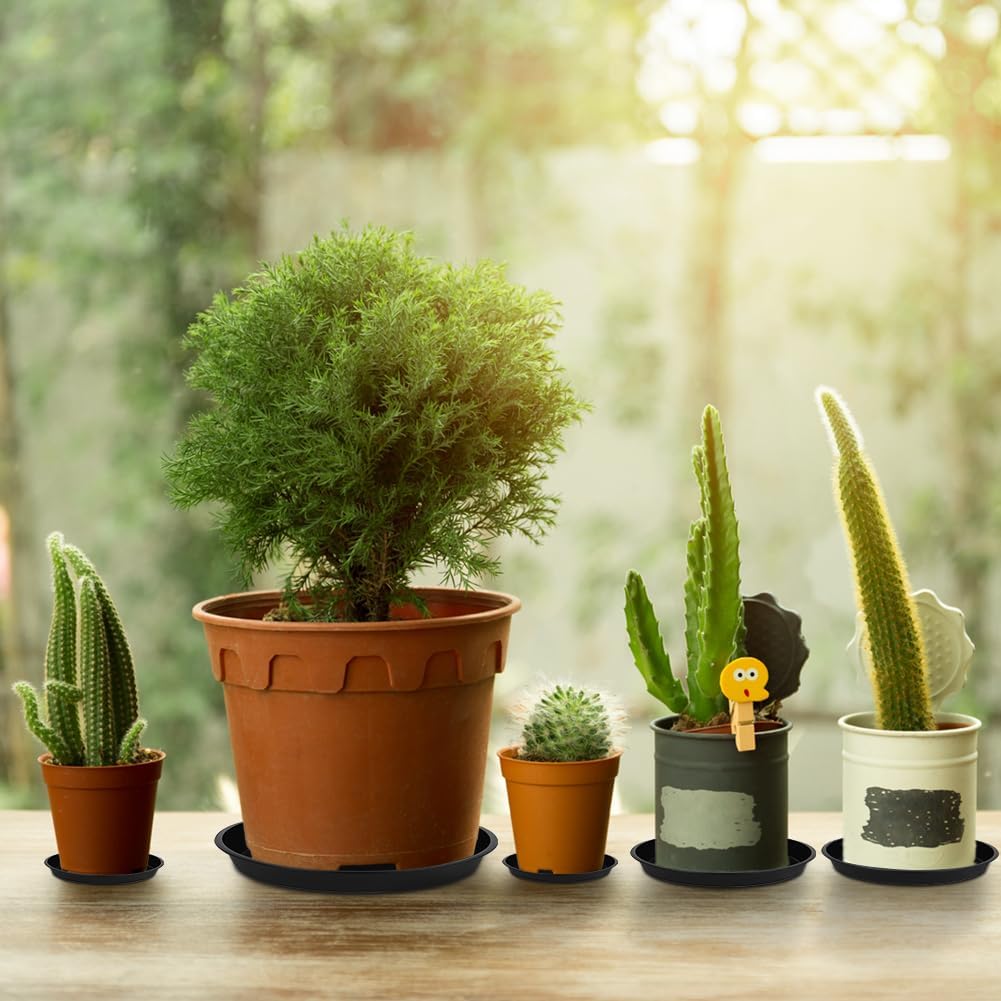 Thumbnail 4 de vsshe 5 Pack Plant Saucers, 20cm Round Drip Trays for Indoor & Outdoor Plants