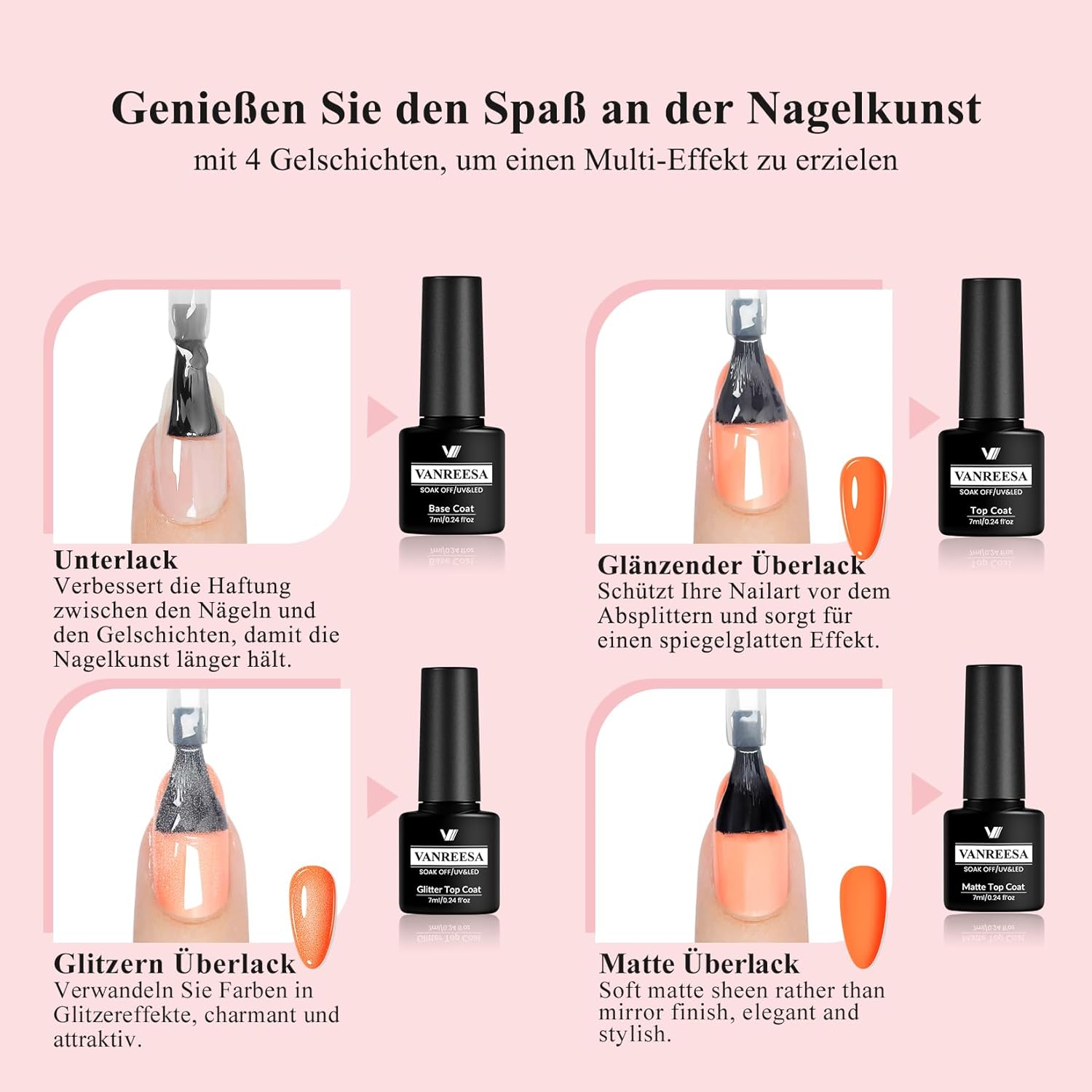 Thumbnail 5 de VANREESA U V Nagellack Set 50 Stück 💅