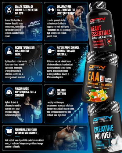 Thumbnail 6 de GEN GERMAN ELITE NUTRITION Creatine Ultra Caps® - 420 Capsule: creatina monoidrato di alto dosaggio per chi cerca purezza