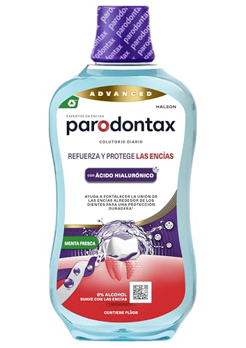 Detalle de Parodontax Refuerza y Protege las Encías — Enjuague Bucal Diario 500 ml