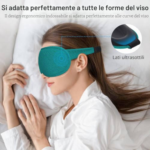 Thumbnail 3 de Gritin Mascherina per Dormire 3D upgrade – Maschera oscurante confortevole con tappi inclusi