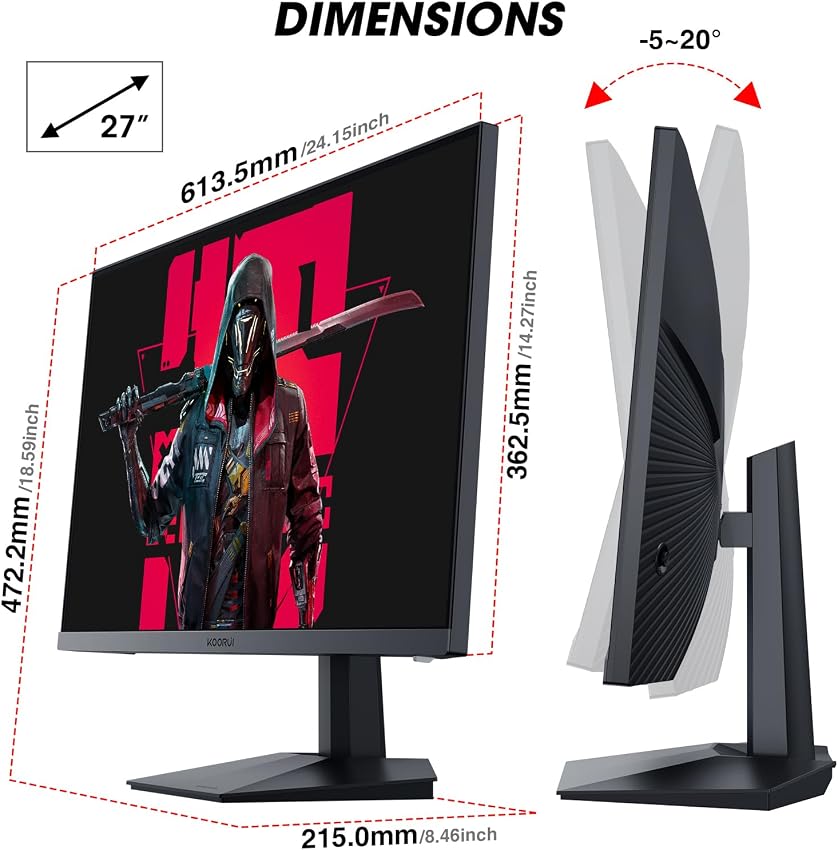 Thumbnail 6 de KOORUI Monitor 27" FHD 240 Hz para gaming
