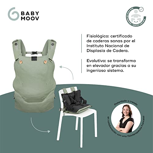 Detalle de Babymoov Portabebés Moov & Boost Sage green