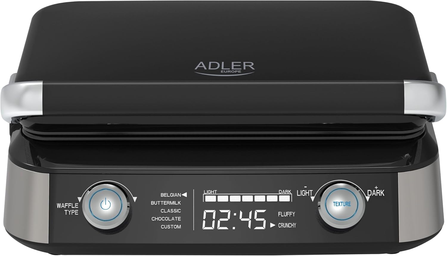 Detalle de ADLER EUROPE gofrownica 1600 W z wyświetlaczem LED i 5 programami