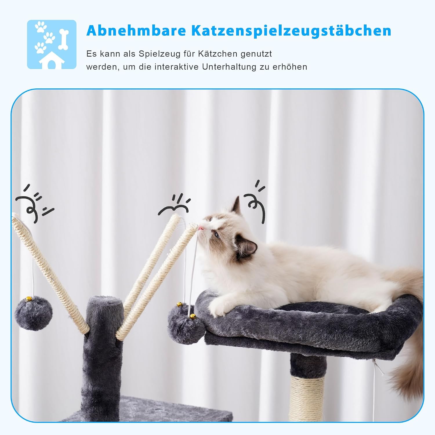 Detalle 2 de Hey-brother Kratzbaum 135 cm