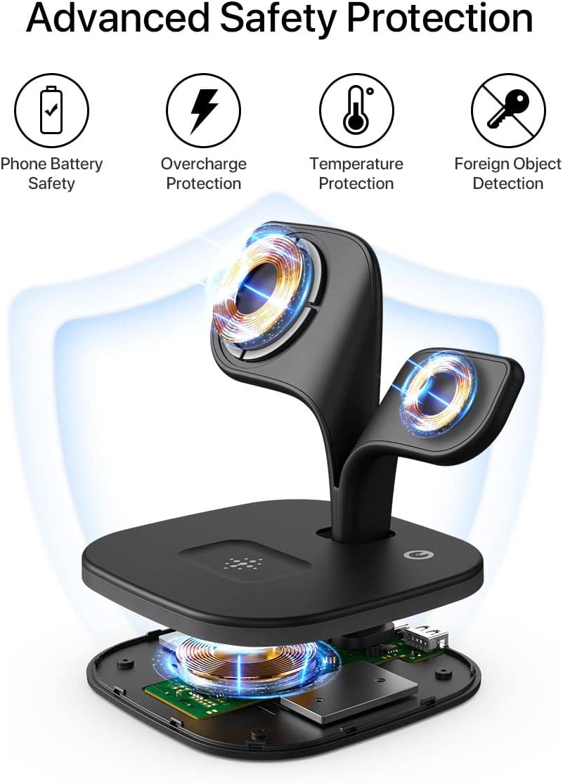 Thumbnail 4 de EXW Magnetic Wireless Charger 3‑in‑1 MagSafe station