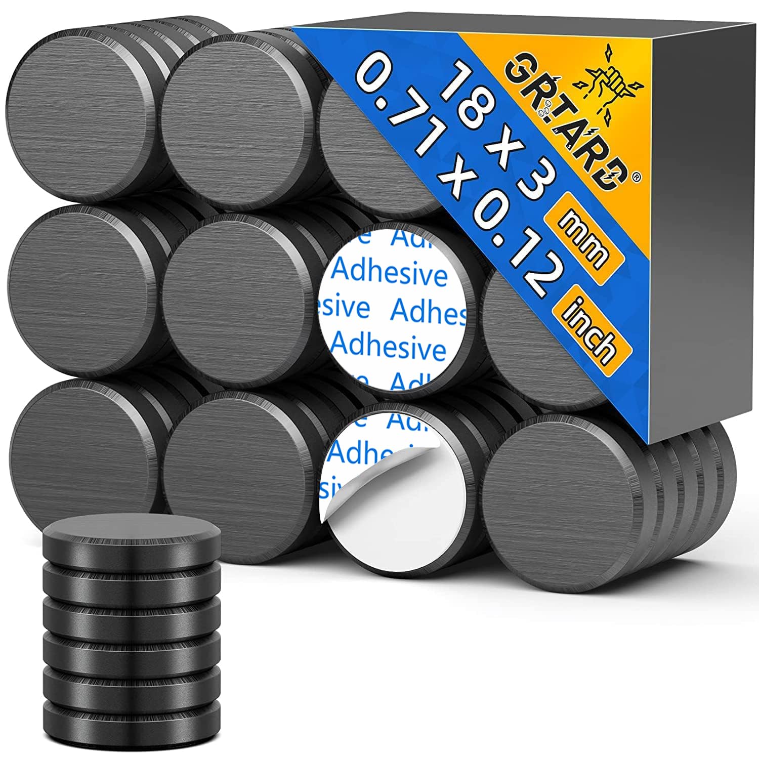 Detalle de Grtard 20 Pack Ceramic Disc Magnets 0.71in 🧲