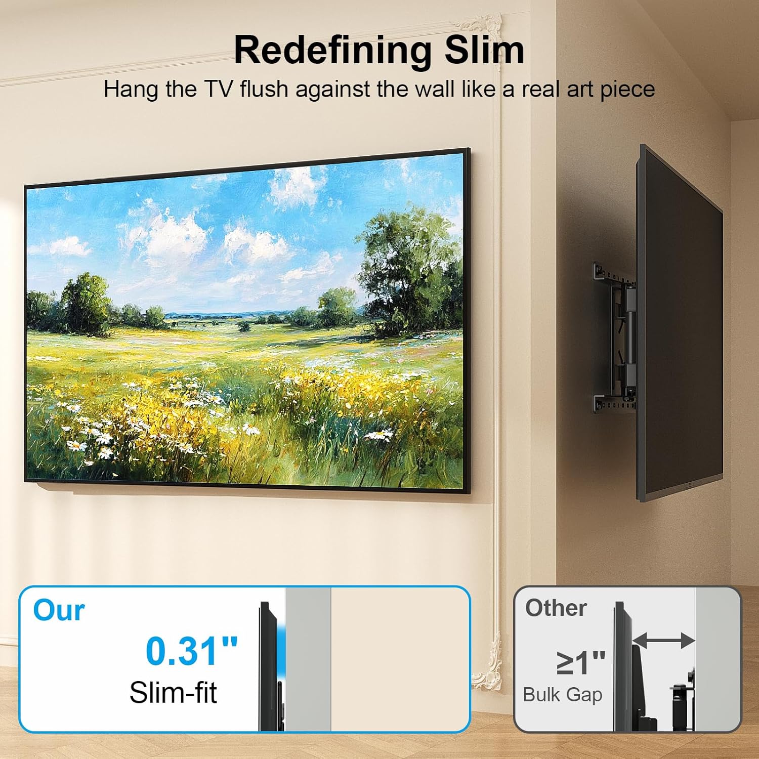 Thumbnail 1 de Supcline Ultra Slim TV Wall Mount 0.31" for 42–100" TVs