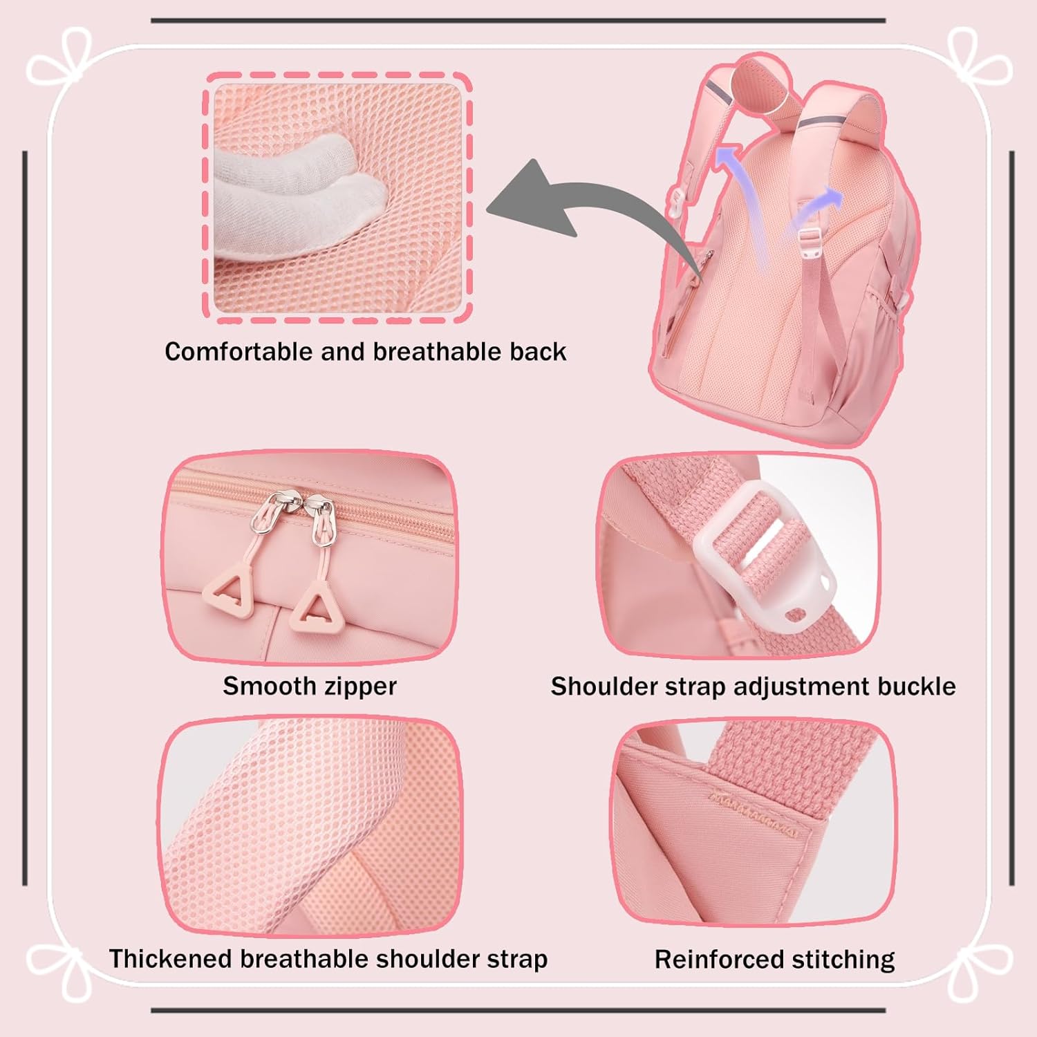 Thumbnail 4 de LANSHIYA School Bag for Girls: Cute, Durable Kids Backpack with Laptop Compartment