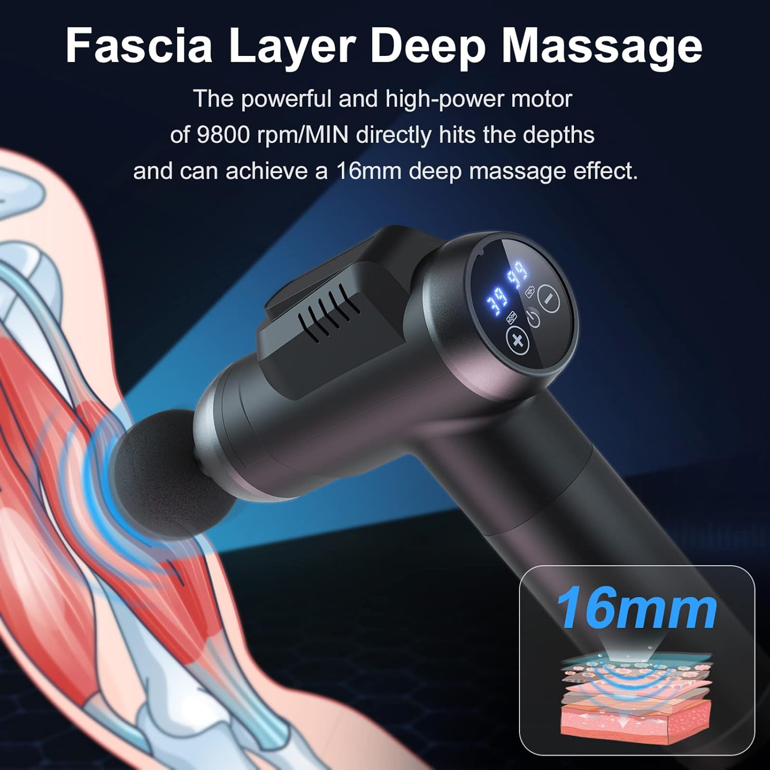 Thumbnail 2 de Massage Gun Deep Tissue 99-speed handheld massager 💆